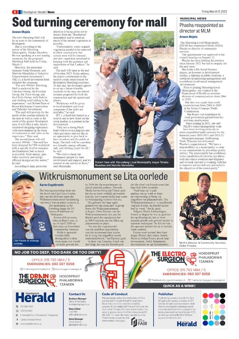 Hoedspruit Herald page 2