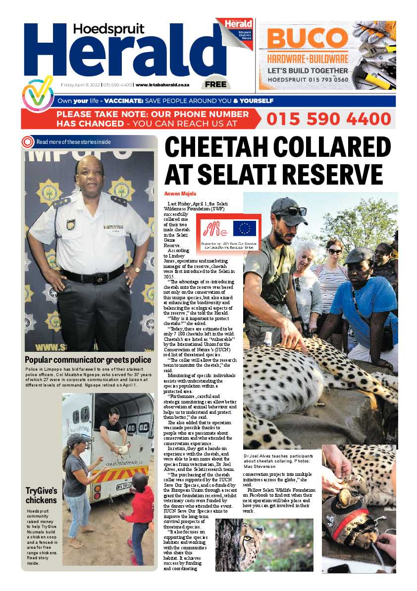 Hoedspruit Herald page 1