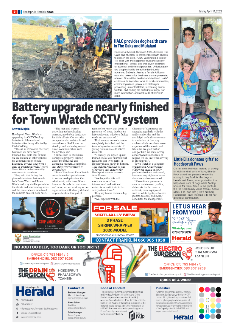 Hoedspruit Herald page 2