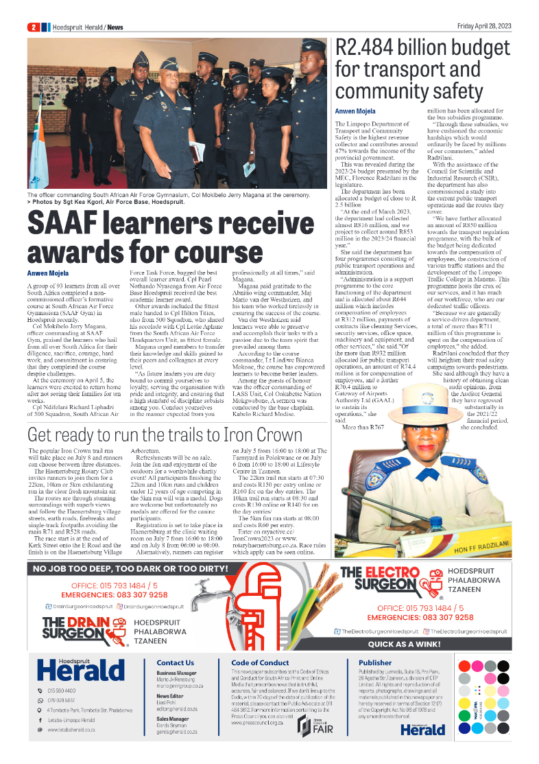Hoedspruit Herald page 2