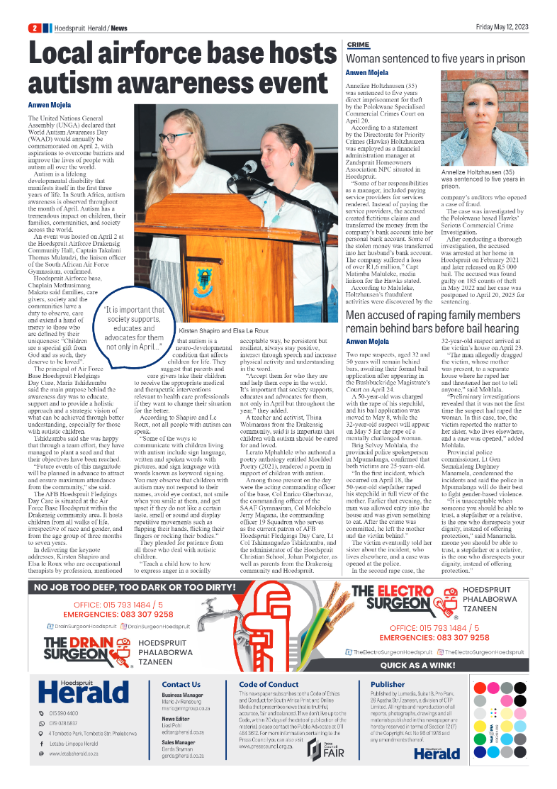 Hoedspruit Herald page 2