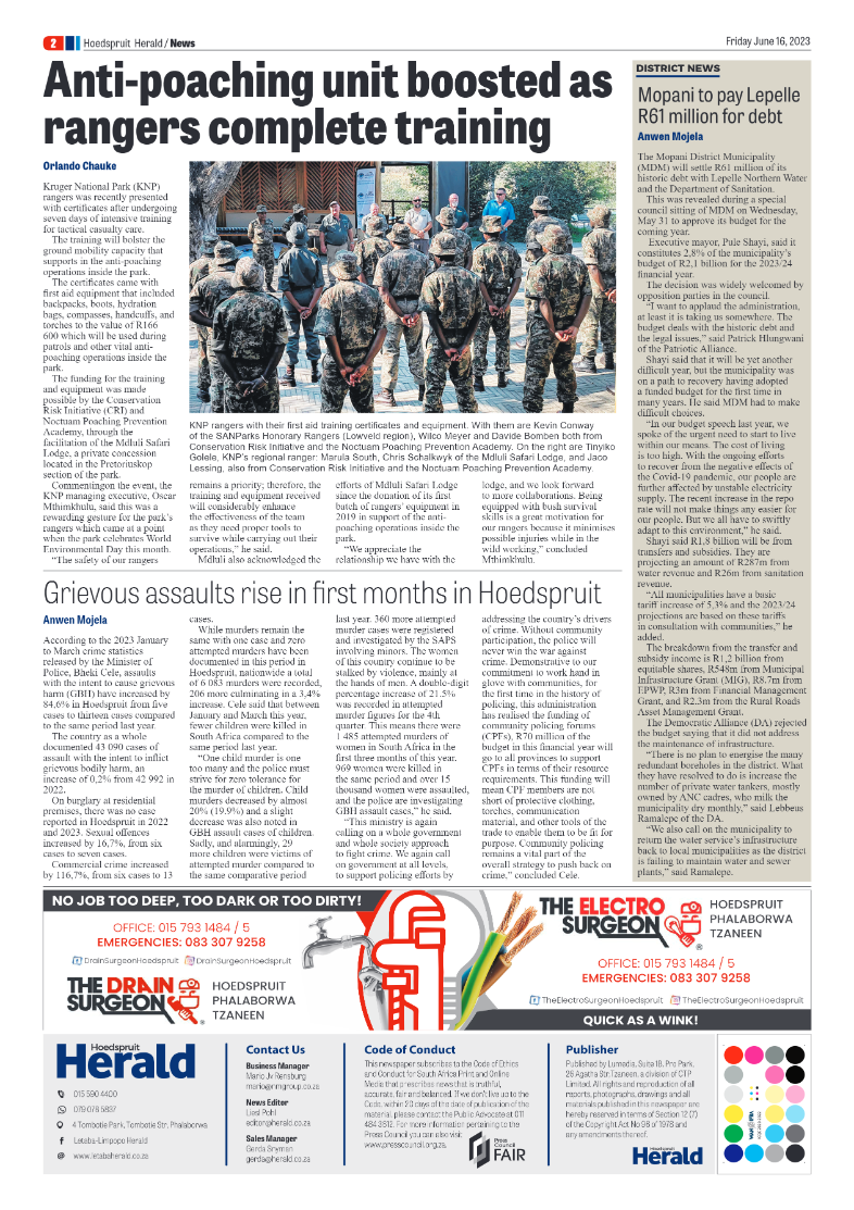 Hoedspruit Herald page 2