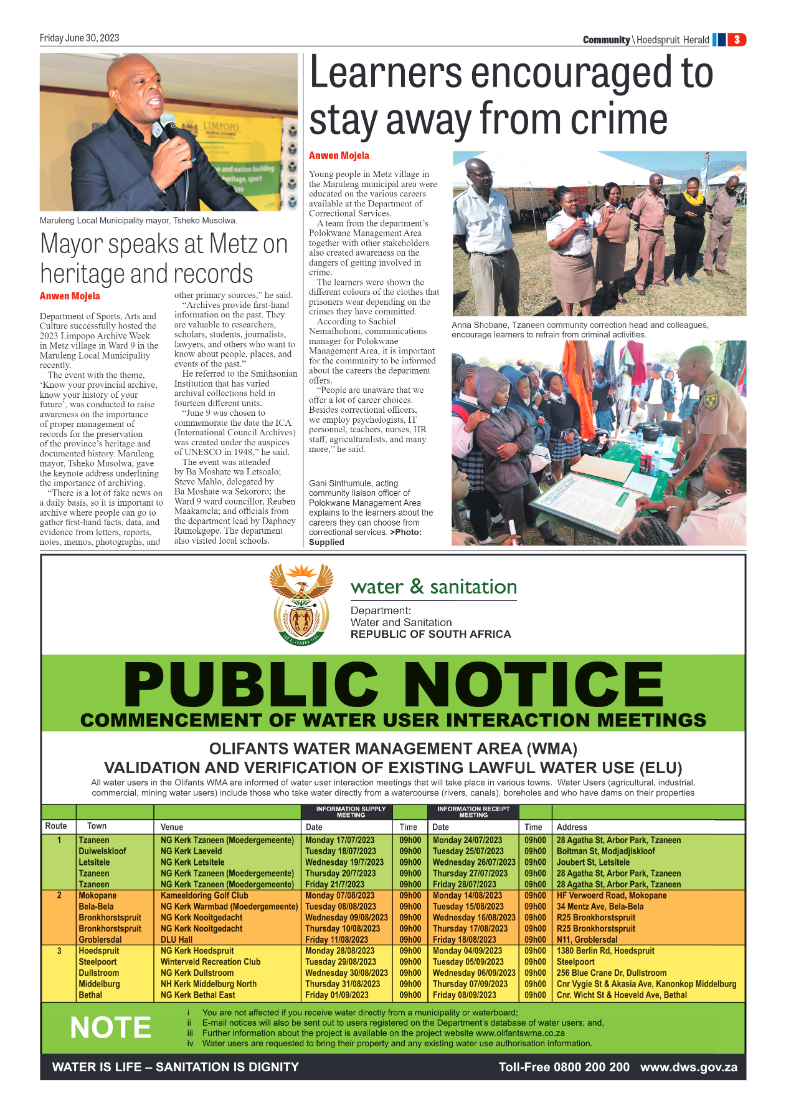Hoedspruit Herald page 11