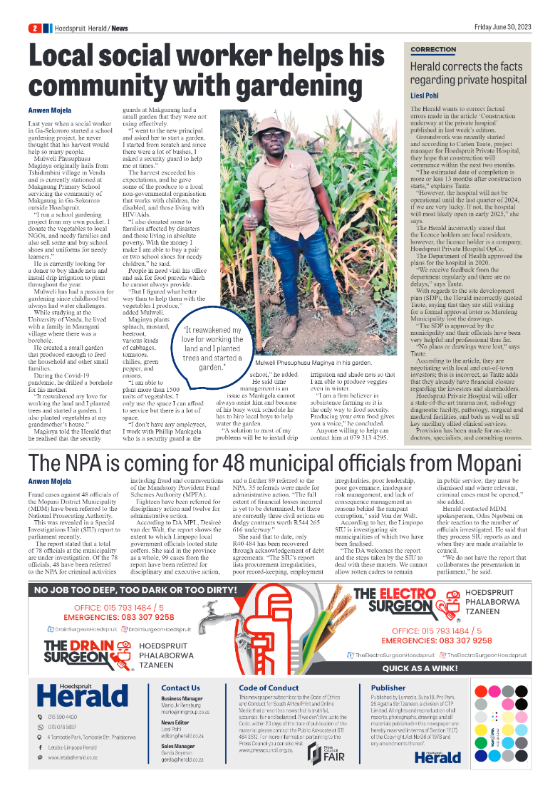 Hoedspruit Herald page 2