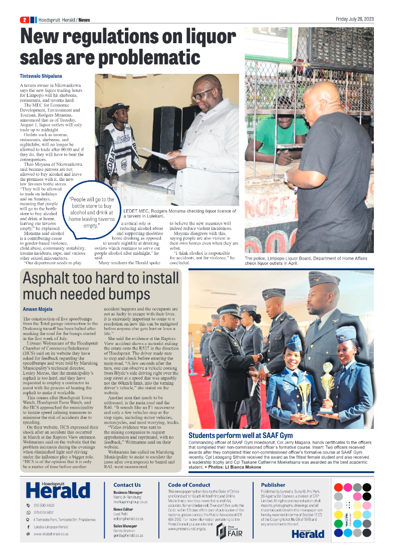 Hoedspruit Herald page 2