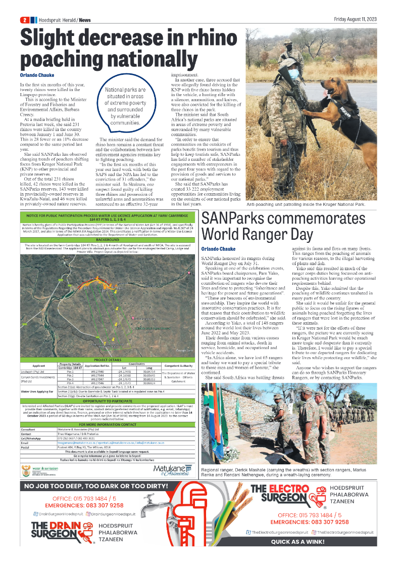 Hoedspruit Herald page 2