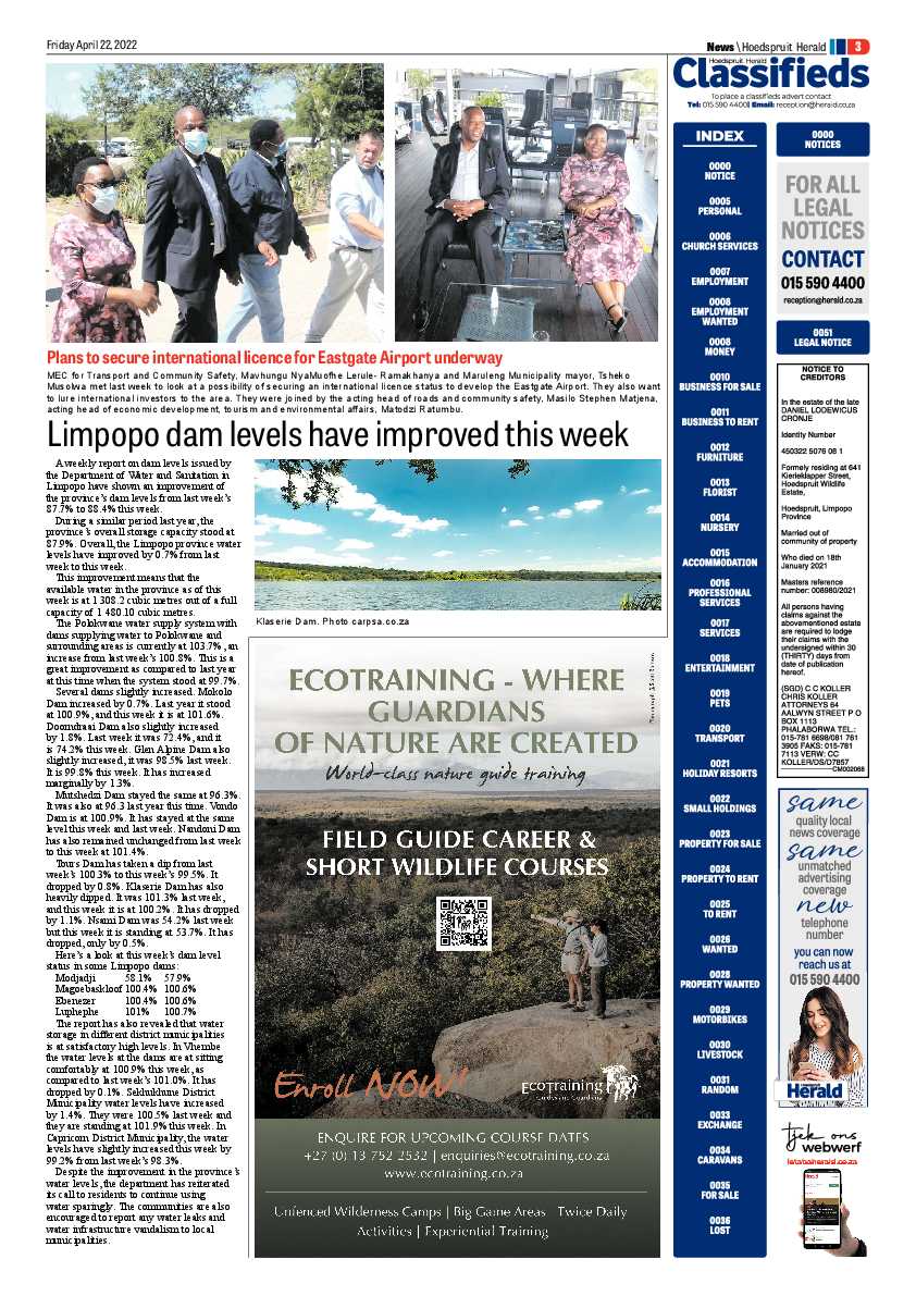 Hoedspruit Herald page 11