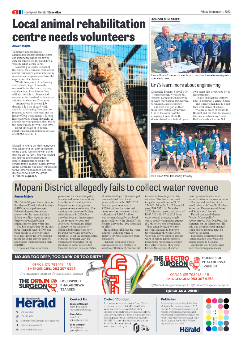 Hoedspruit Herald page 2