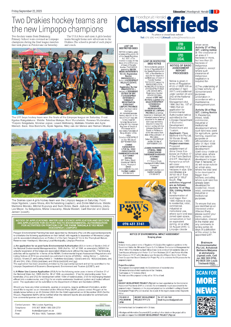 Hoedspruit Herald page 11