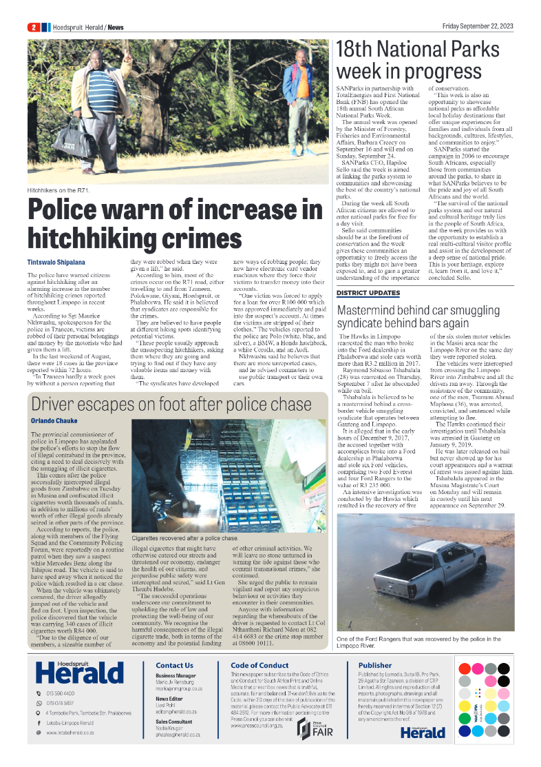 Hoedspruit Herald page 2
