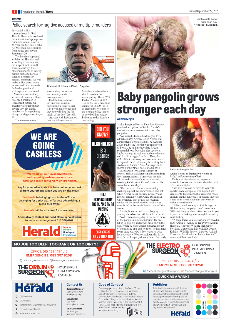 Hoedspruit Herald page 2