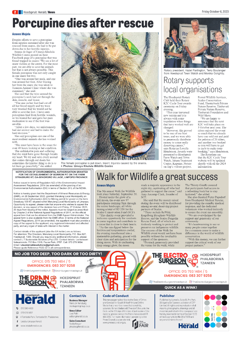 Hoedspruit Herald page 2