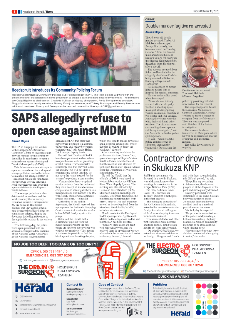 Hoedspruit Herald page 2