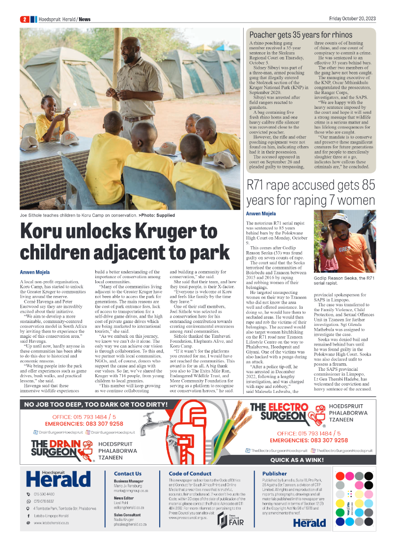 Hoedspruit Herald page 2