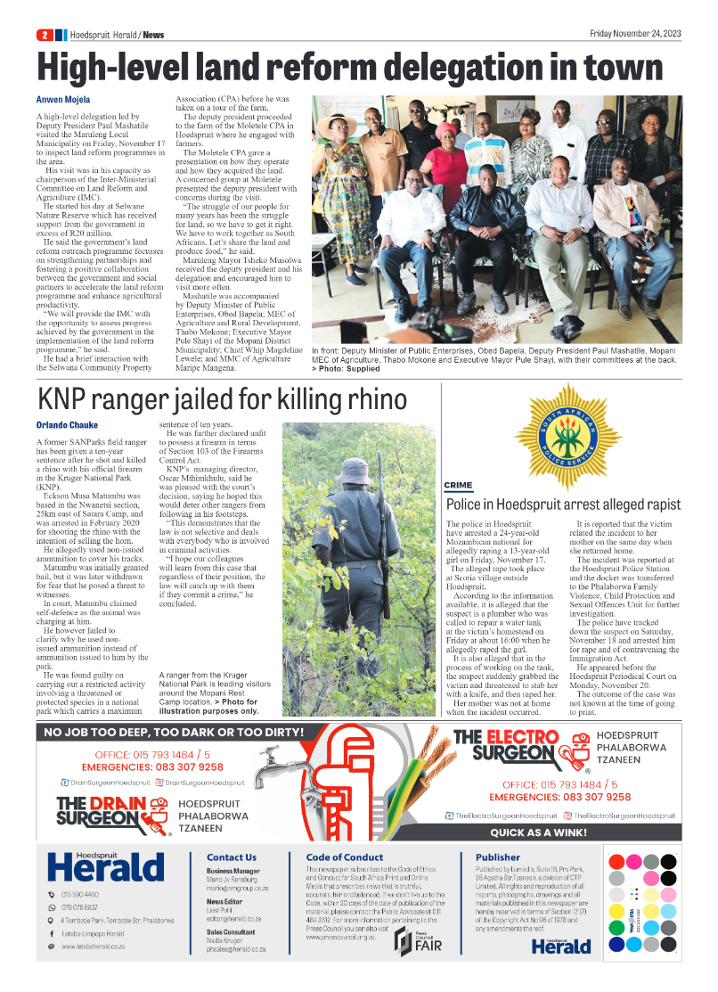 Hoedspruit Herald page 2