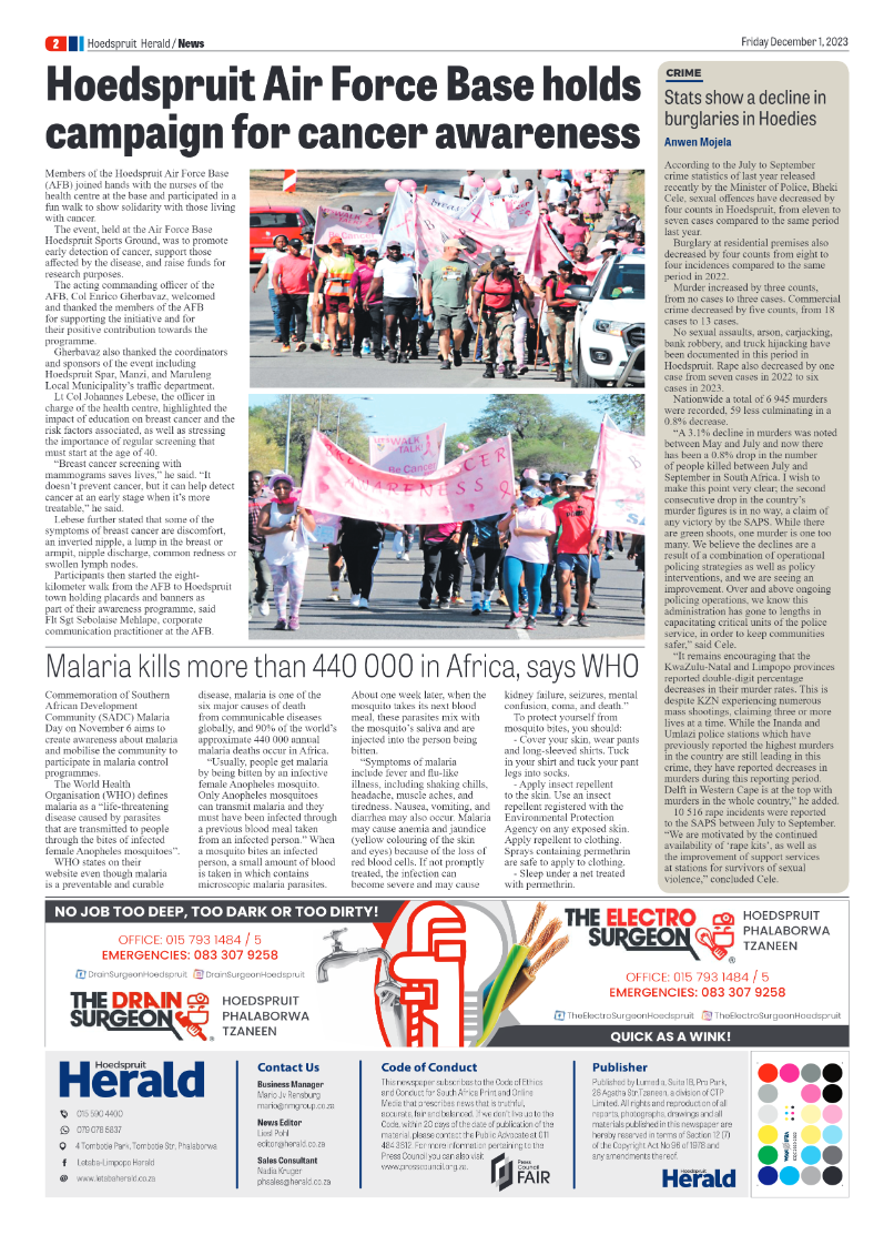Hoedspruit Herald page 2