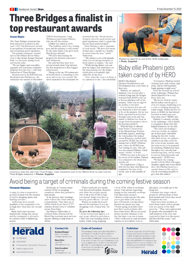 Hoedspruit Herald page 2