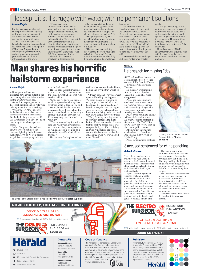 Hoedspruit Herald page 2