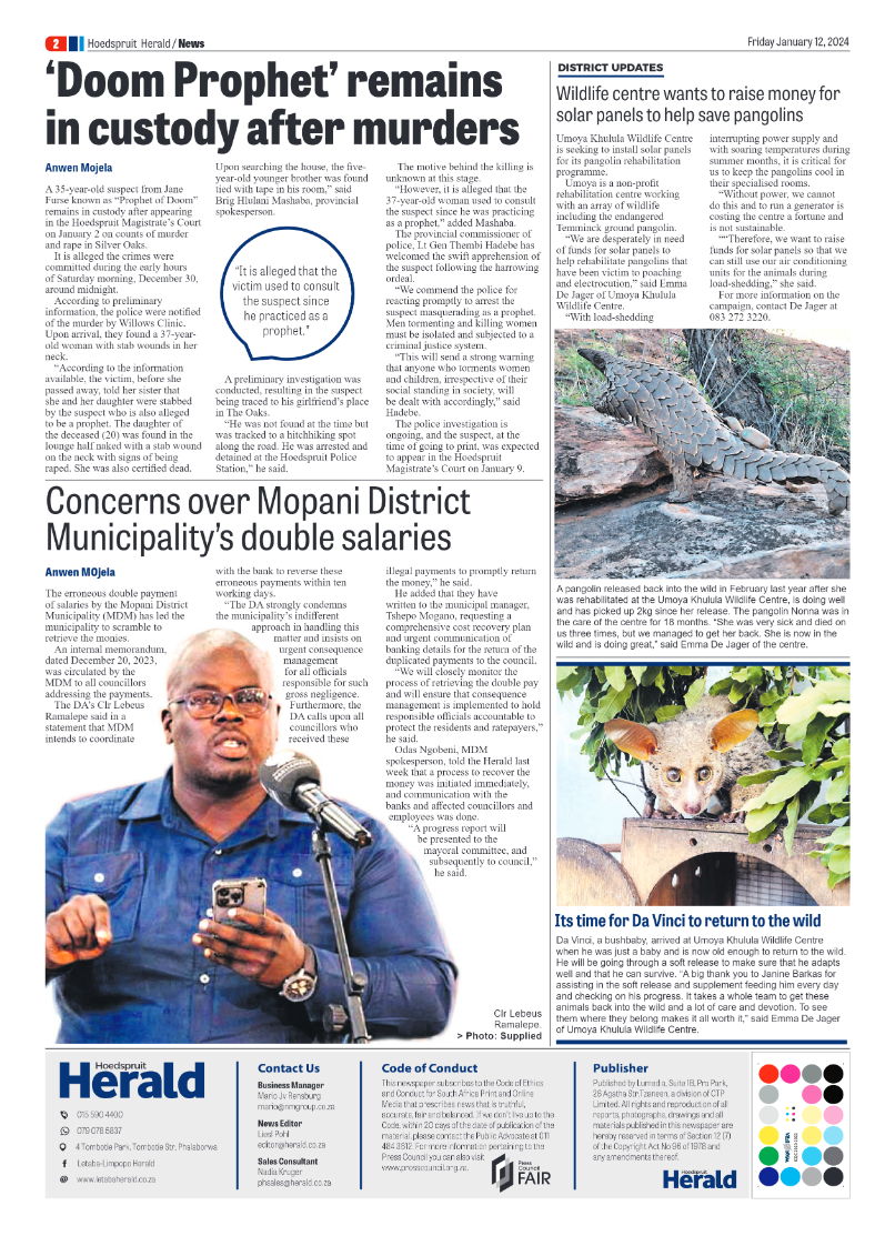 Hoedspruit Herald page 2