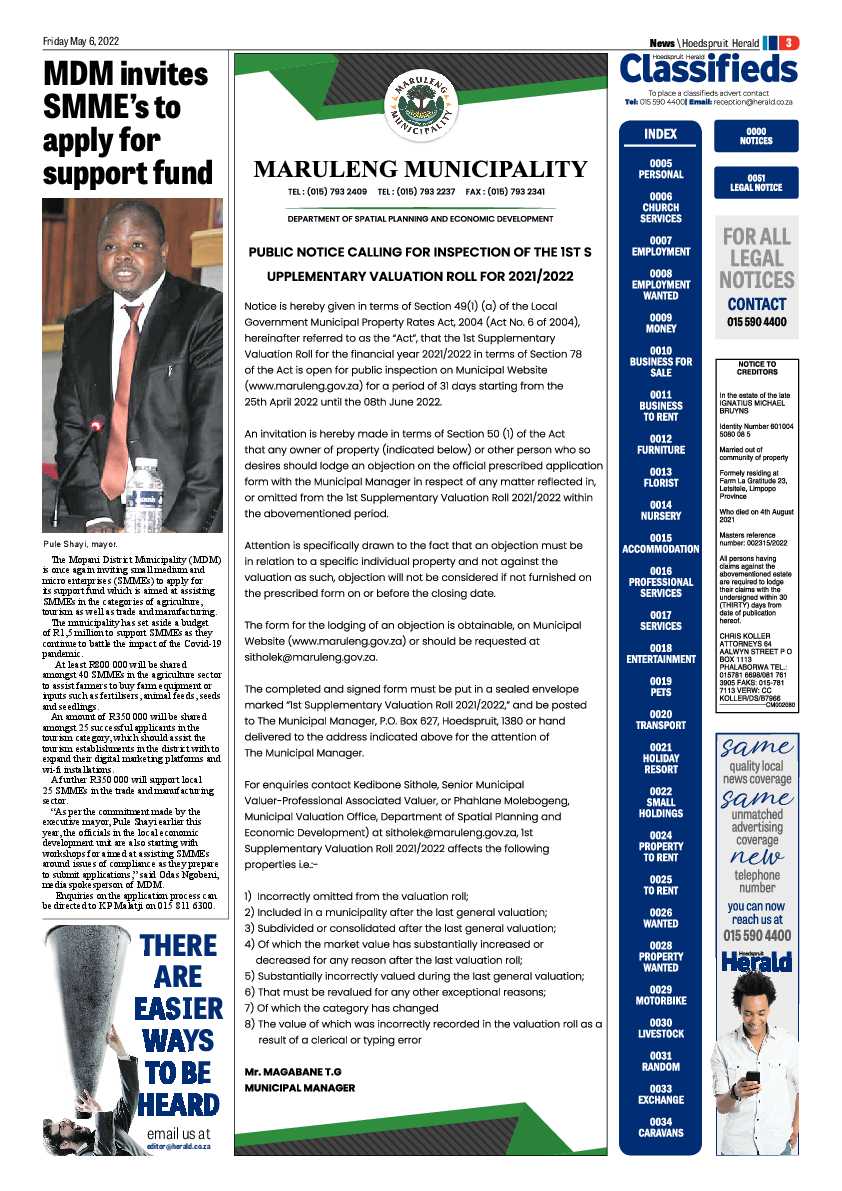 Hoedspruit Herald page 7
