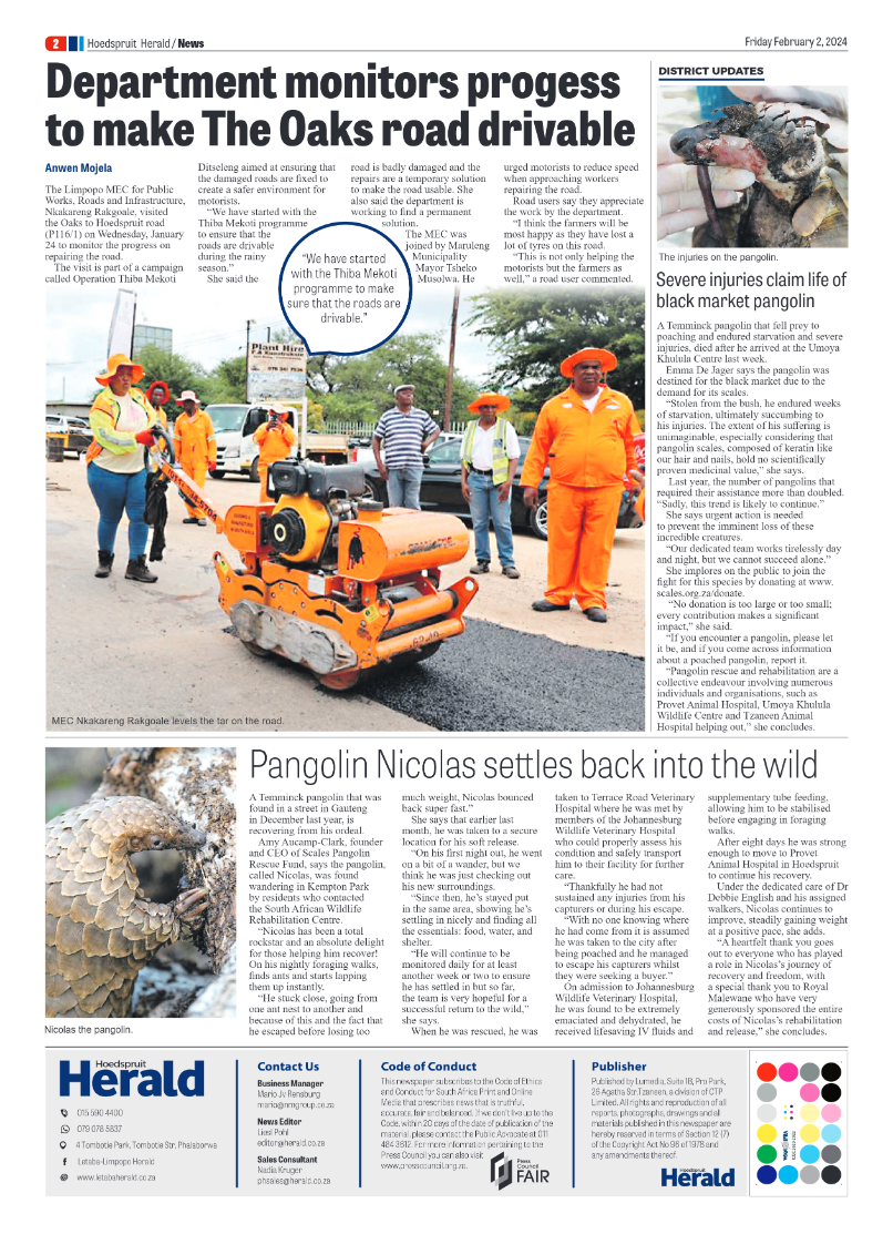 Hoedspruit Herald page 2