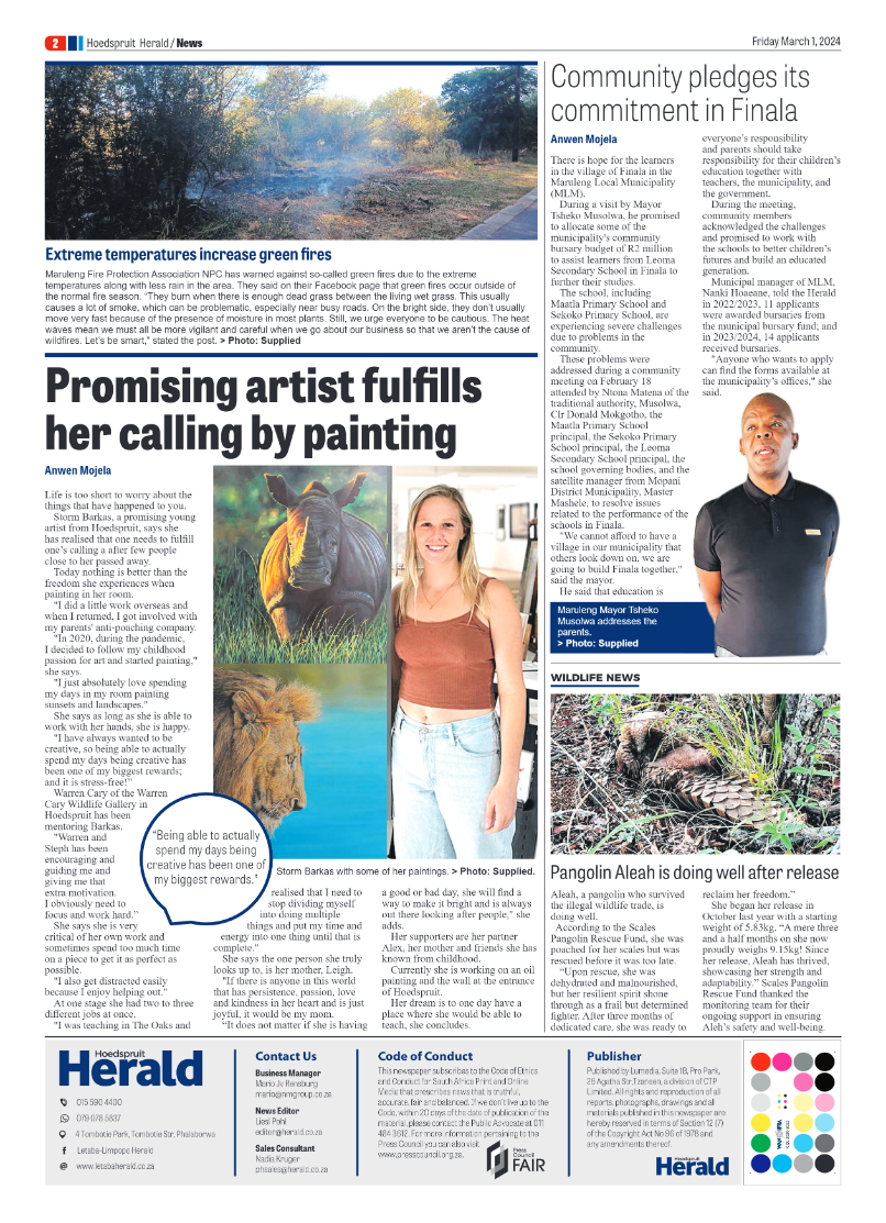 Hoedspruit Herald page 2
