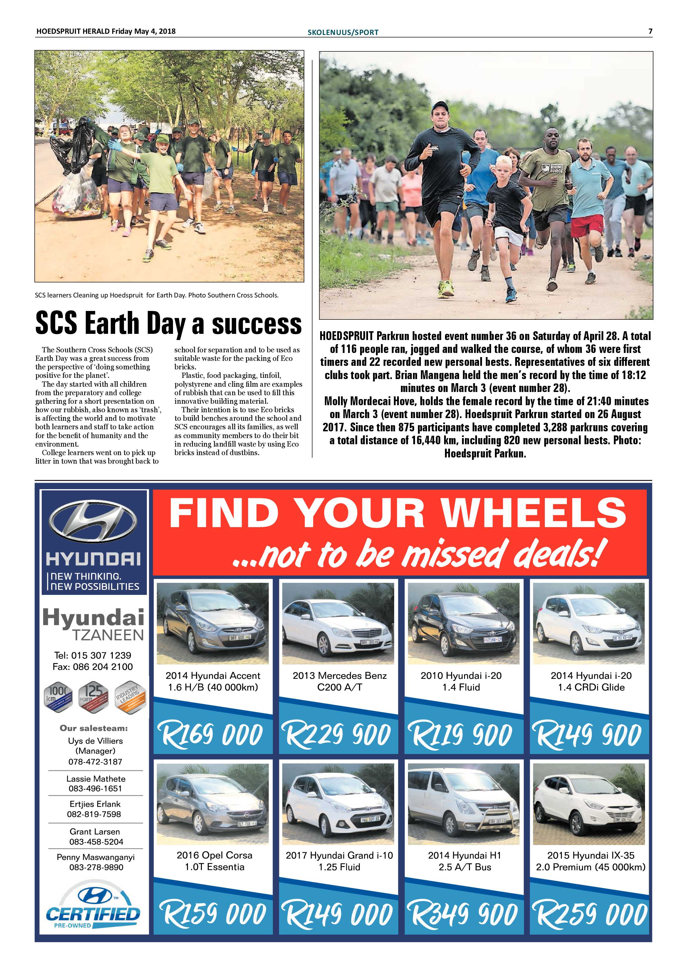 Hoedspruit Herald – 4 May 2018 page 7