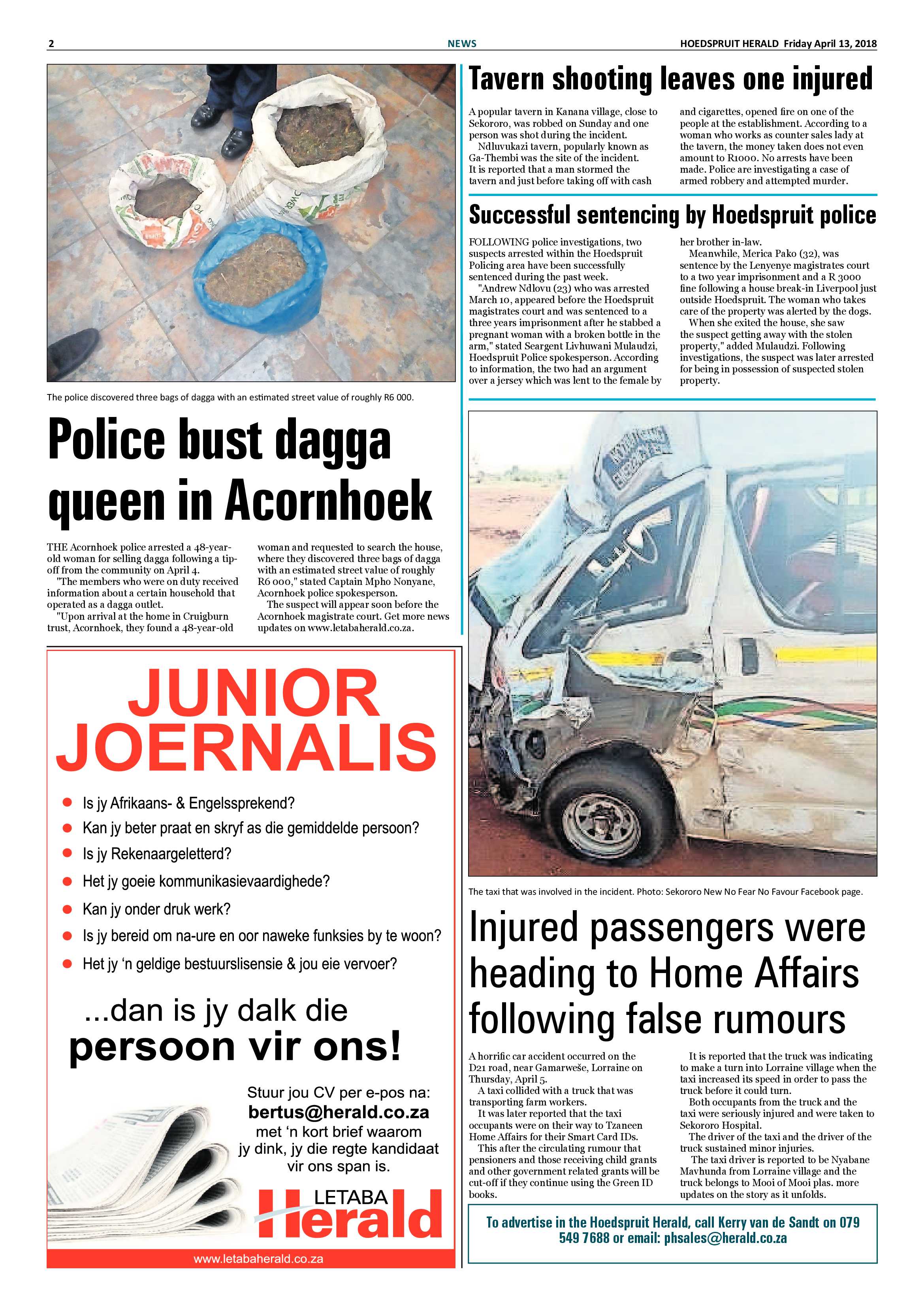 Hoedspruit Herald – 13 April 2018 page 2