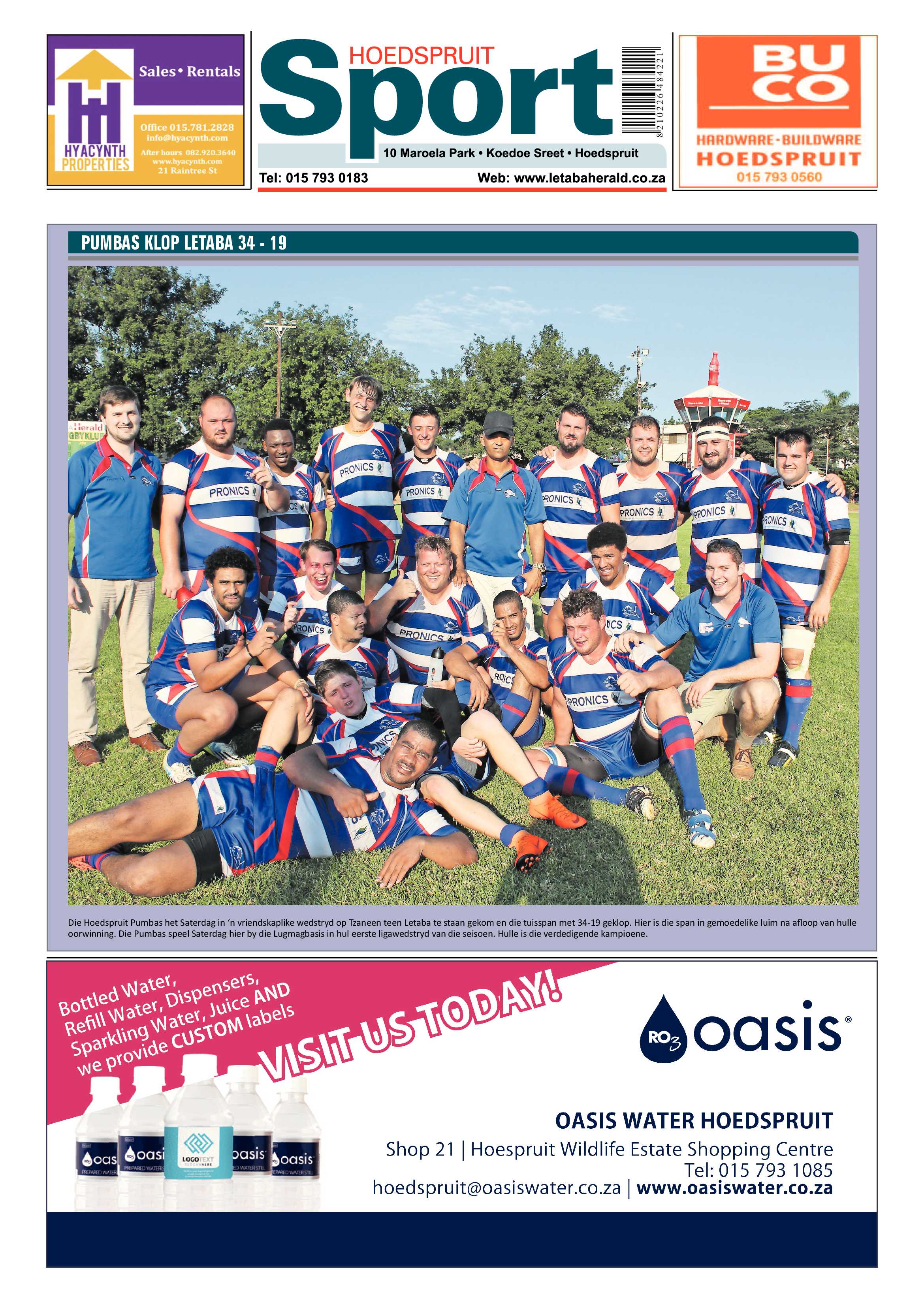 Hoedspruit Herald – 13 April 2018 page 8