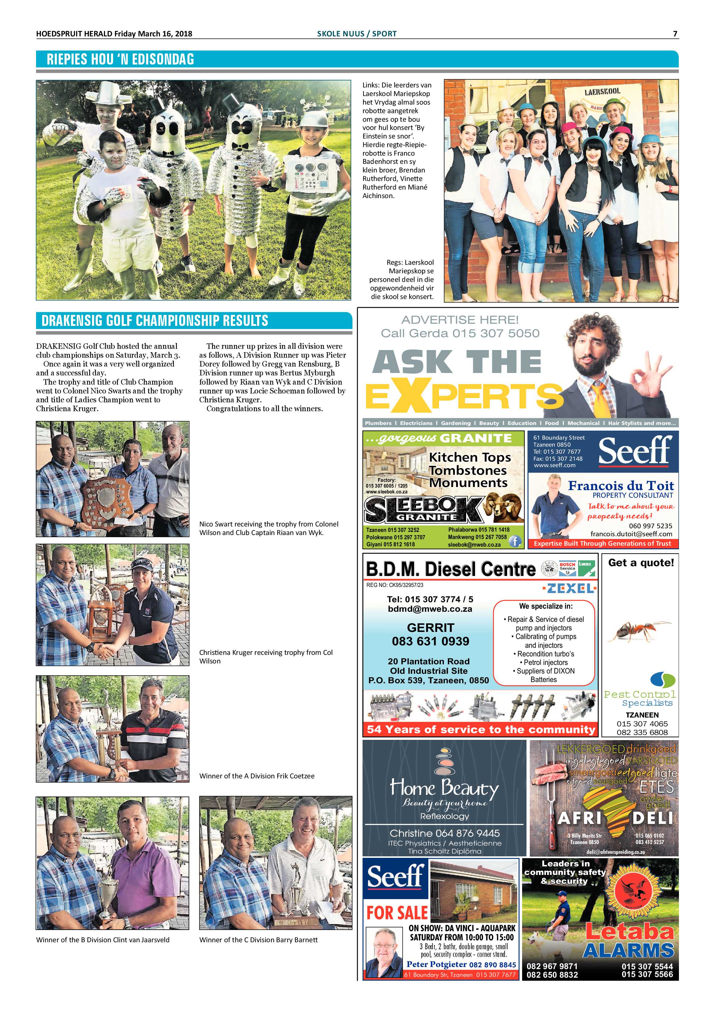 Hoedspruit Herald – 16 March 2018 page 7