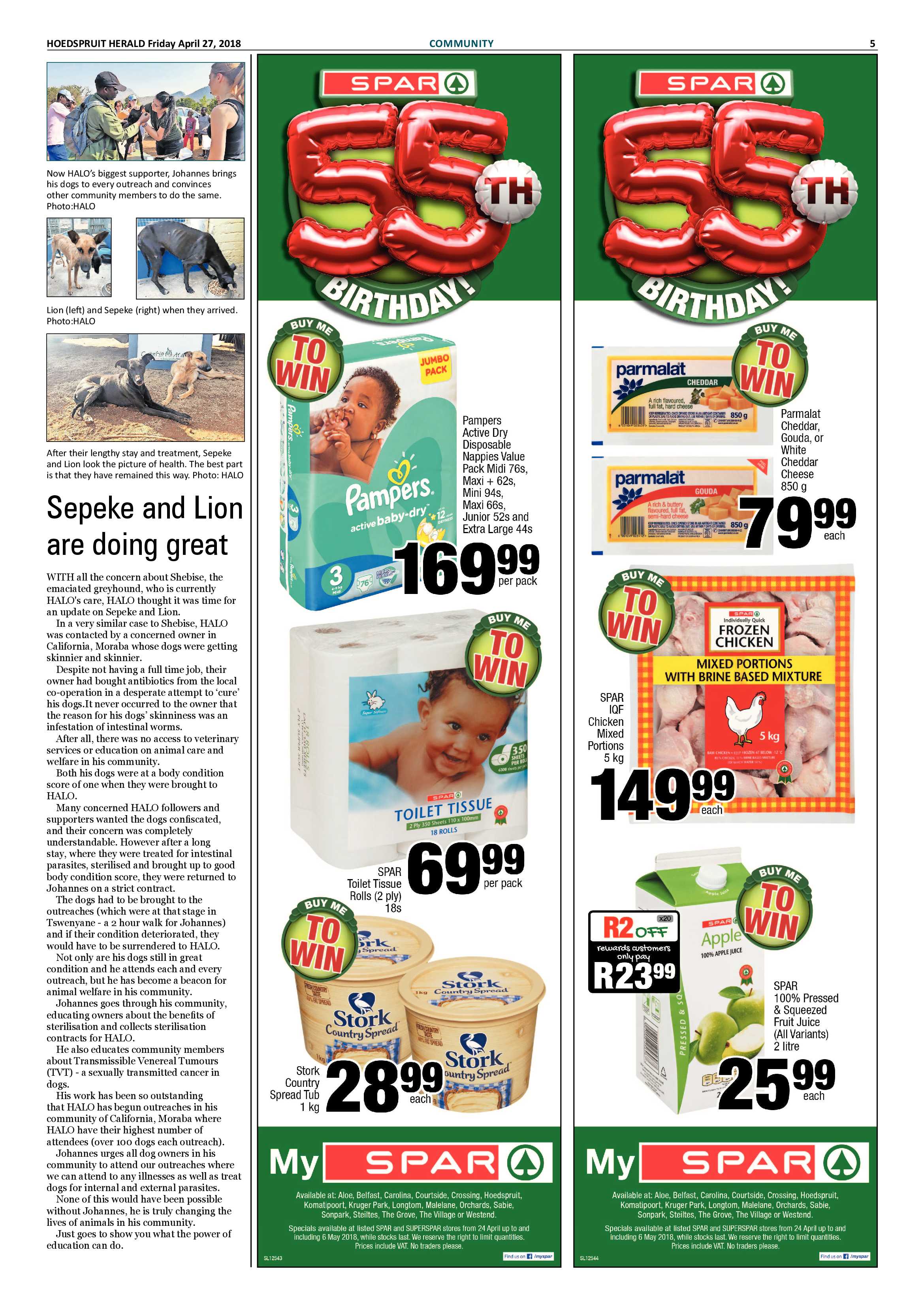 Hoedspruit Herald – 20 April 2018 page 5