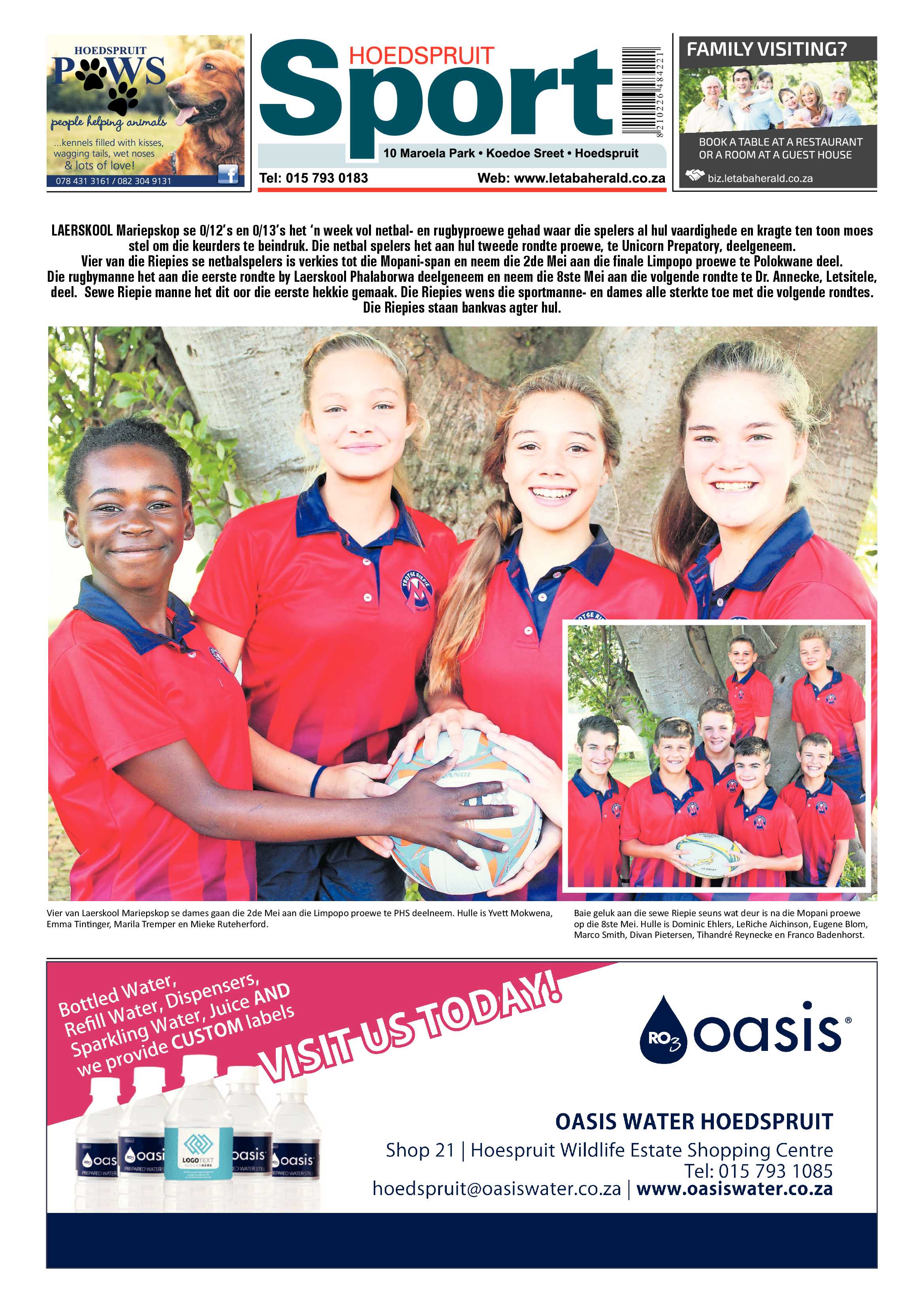 Hoedspruit Herald – 20 April 2018 page 8