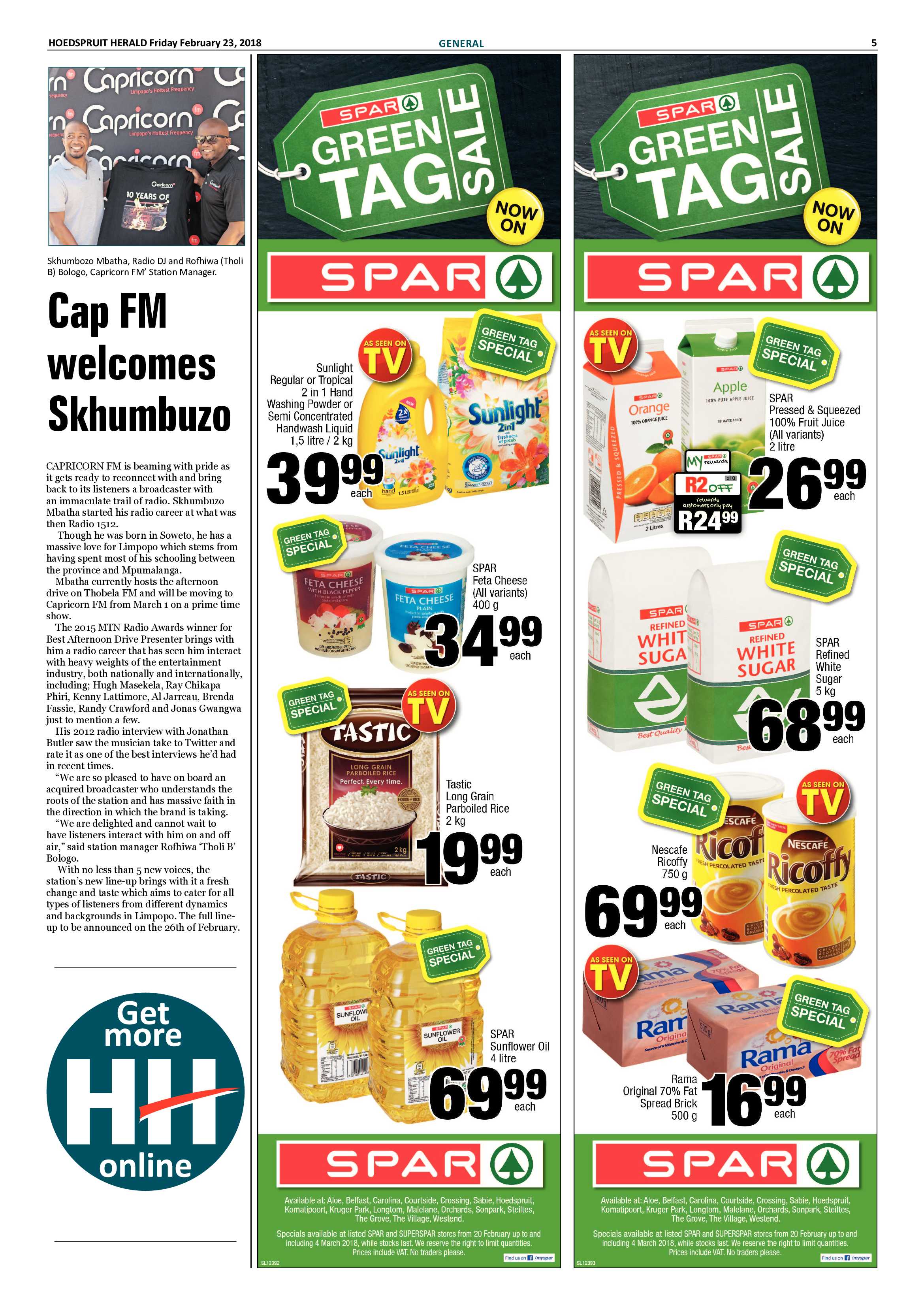 Hoedspruit Herald – 23 February 2018 page 5