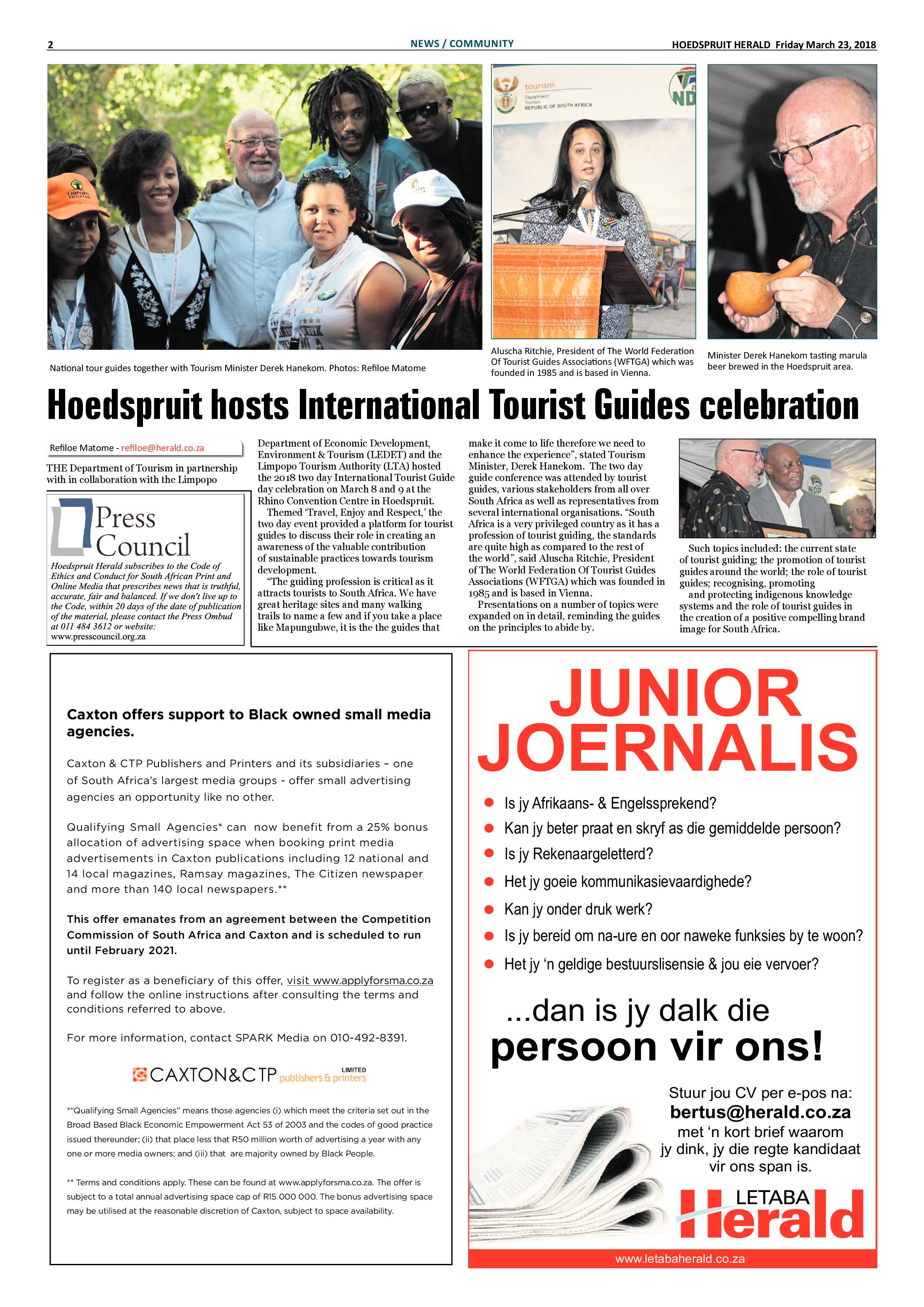 Hoedspruit Herald – 23 March 2018 page 2