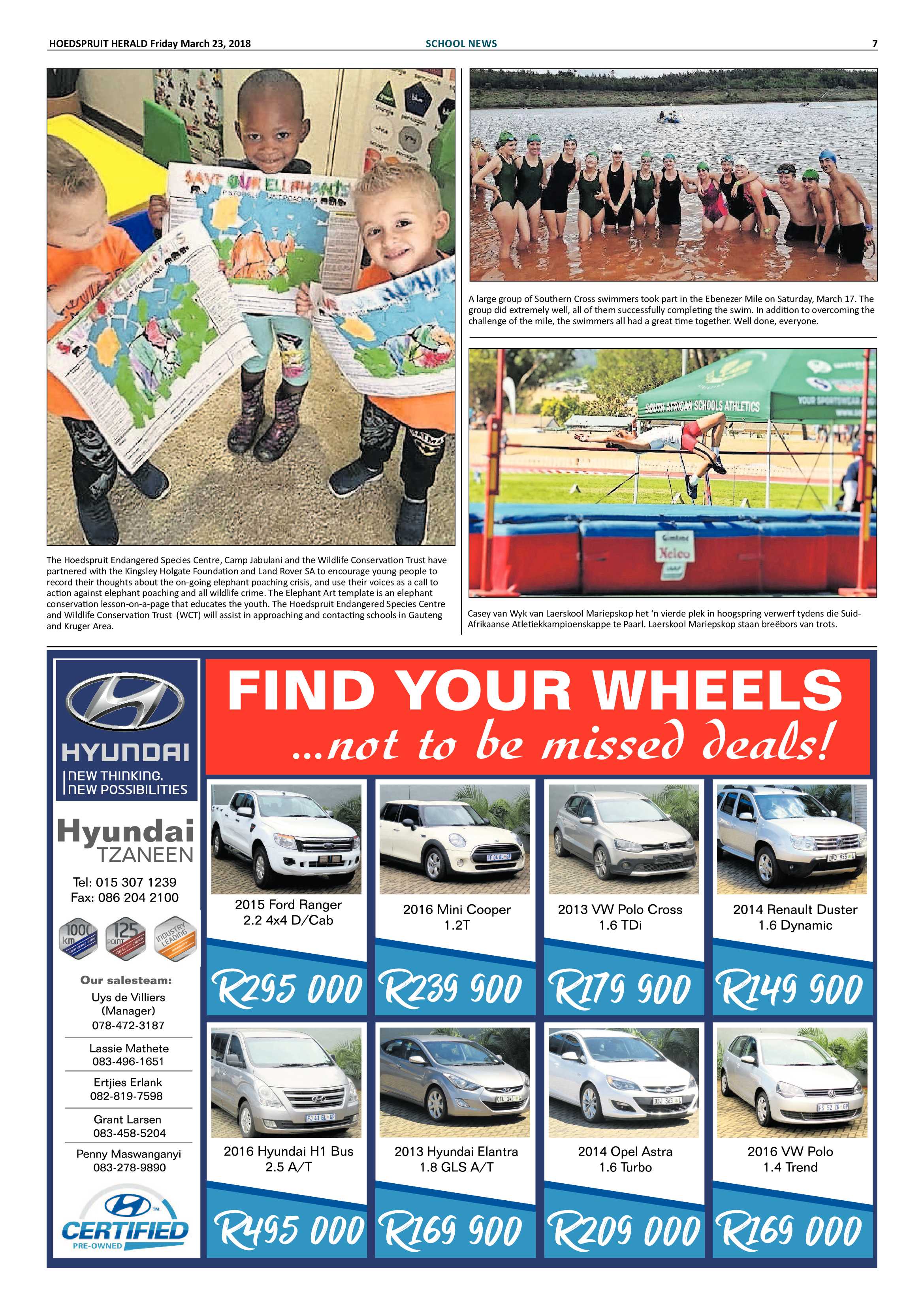 Hoedspruit Herald – 23 March 2018 page 7