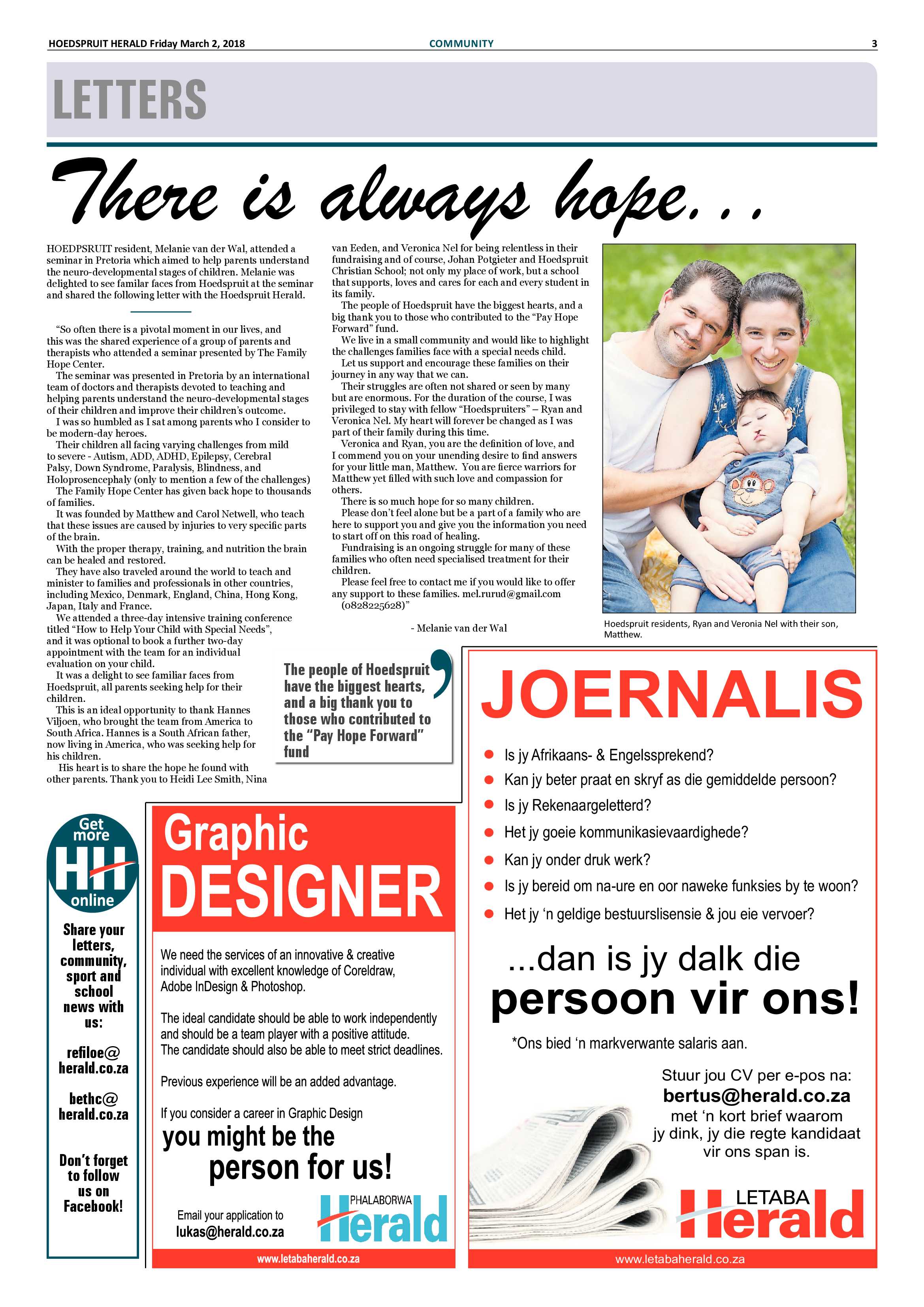 Hoedspruit Herald – 2 March 2018 page 3