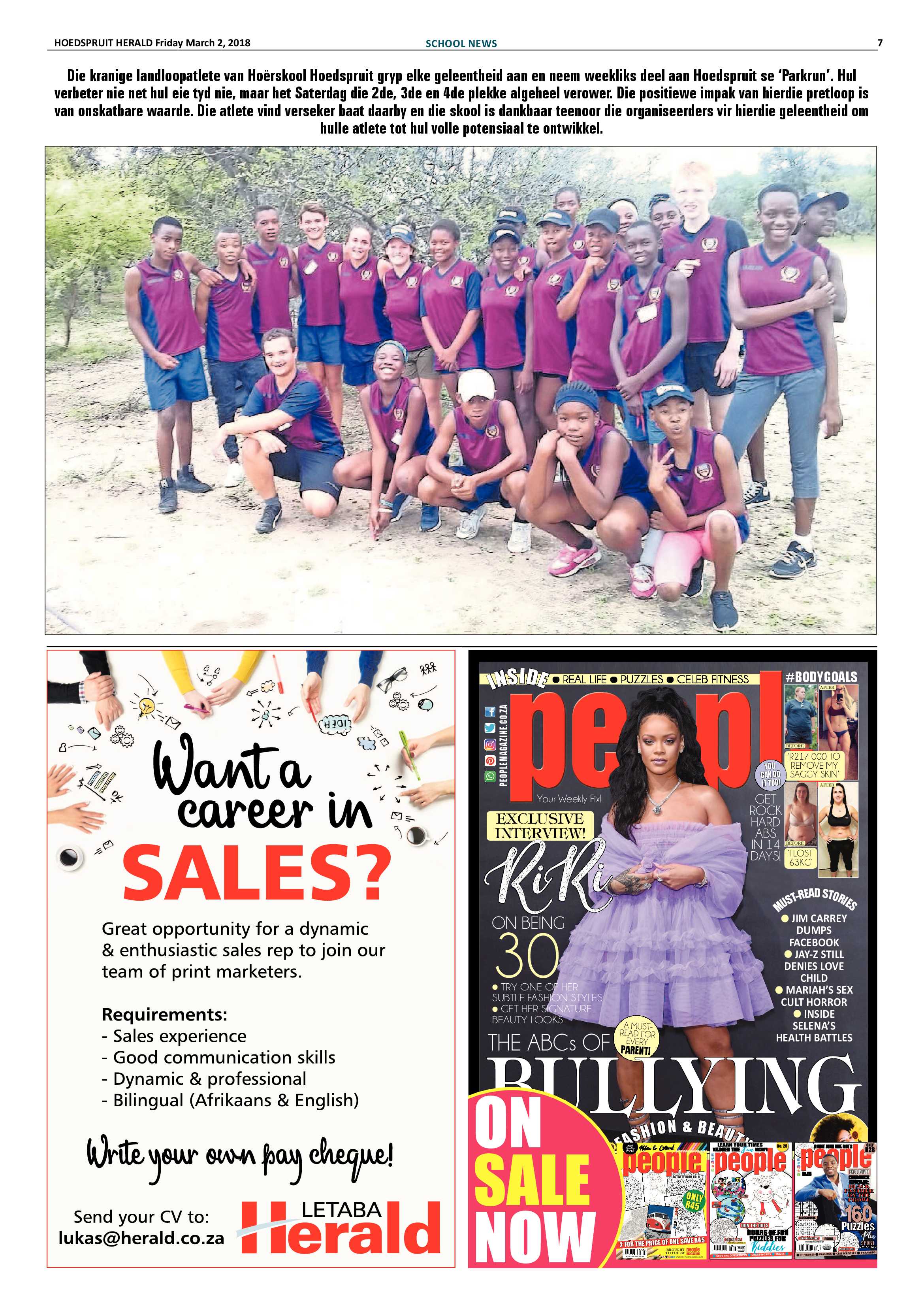 Hoedspruit Herald – 2 March 2018 page 7