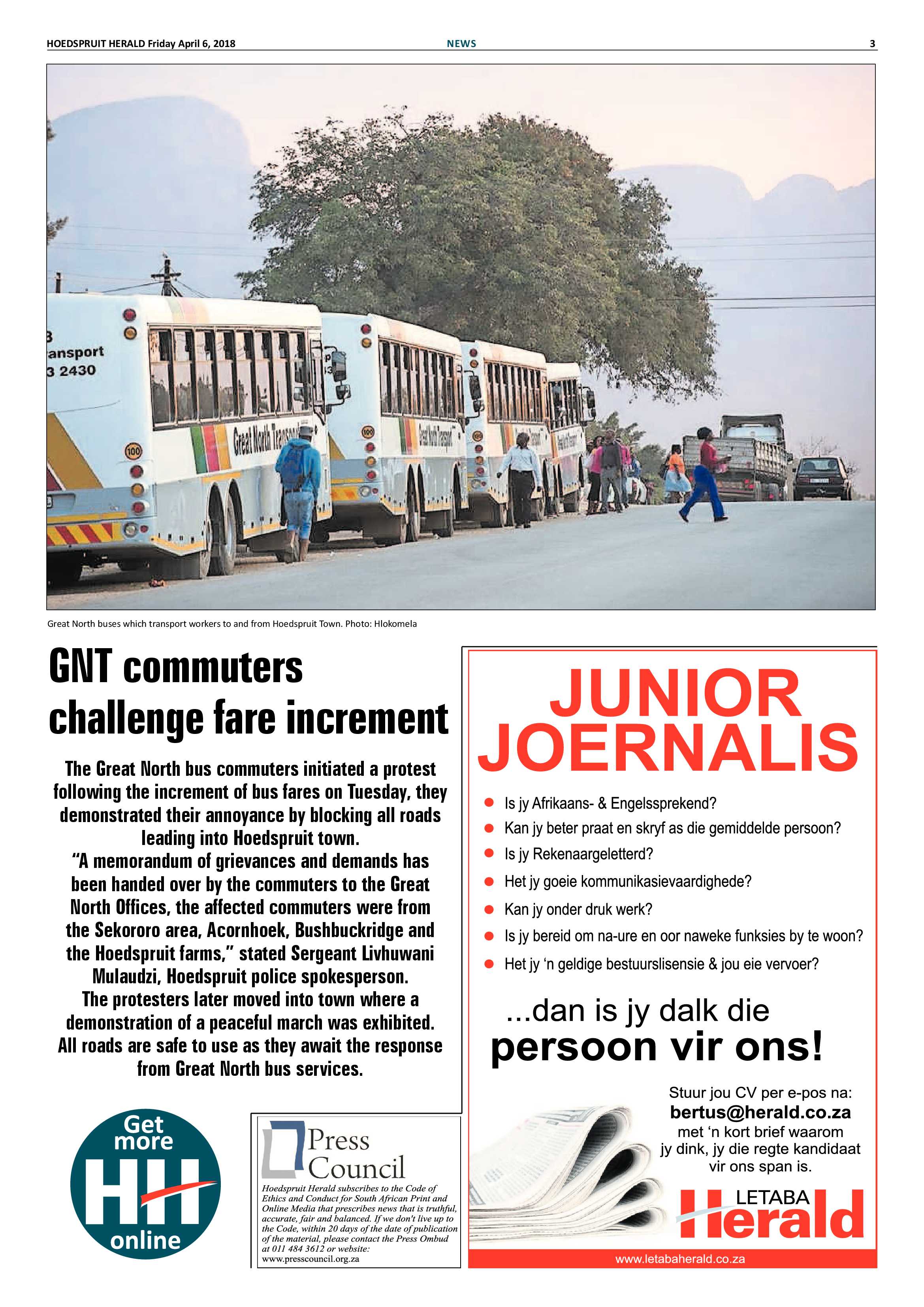 Hoedspruit Herald – 6 April 2018 page 3