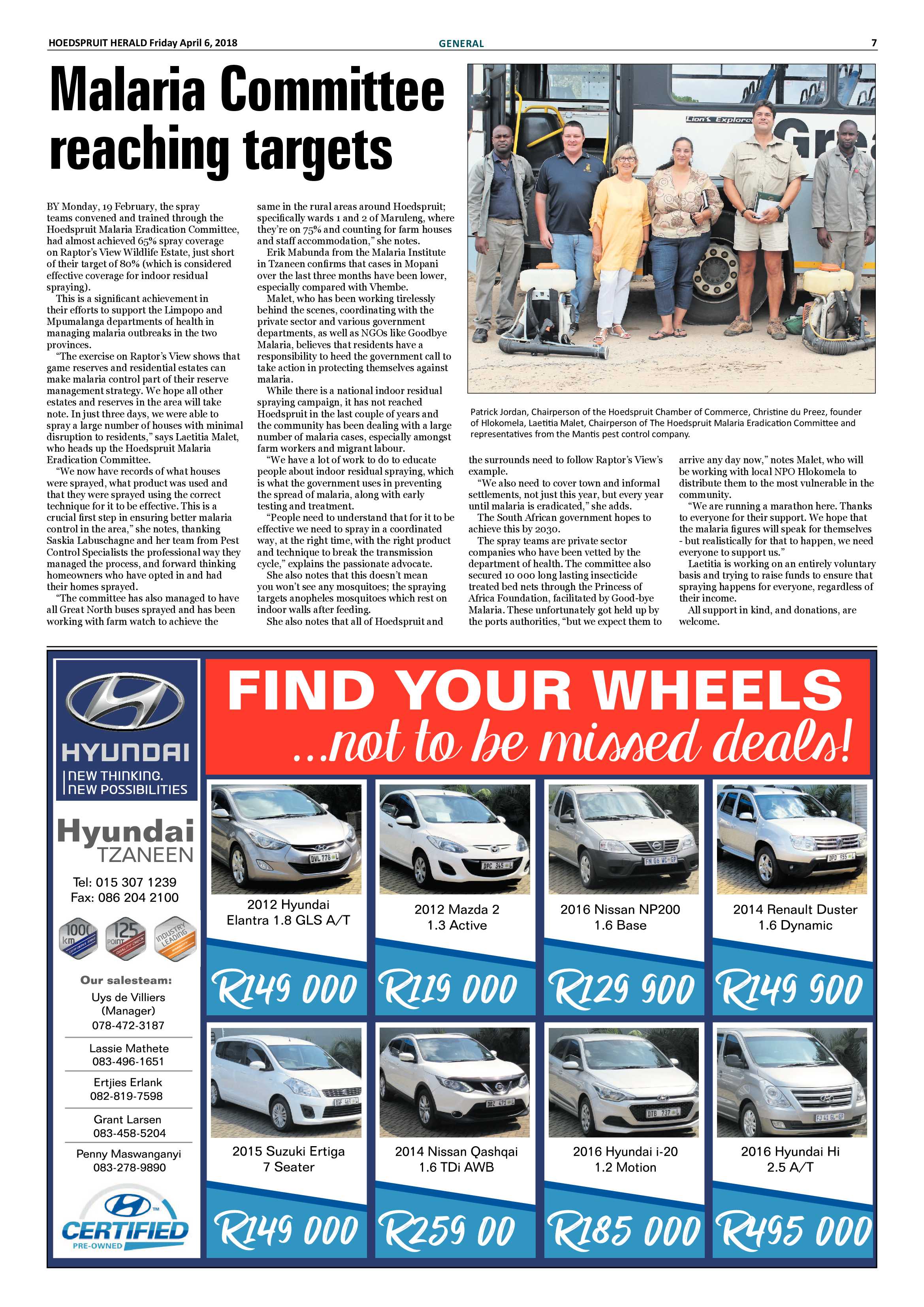 Hoedspruit Herald – 6 April 2018 page 7
