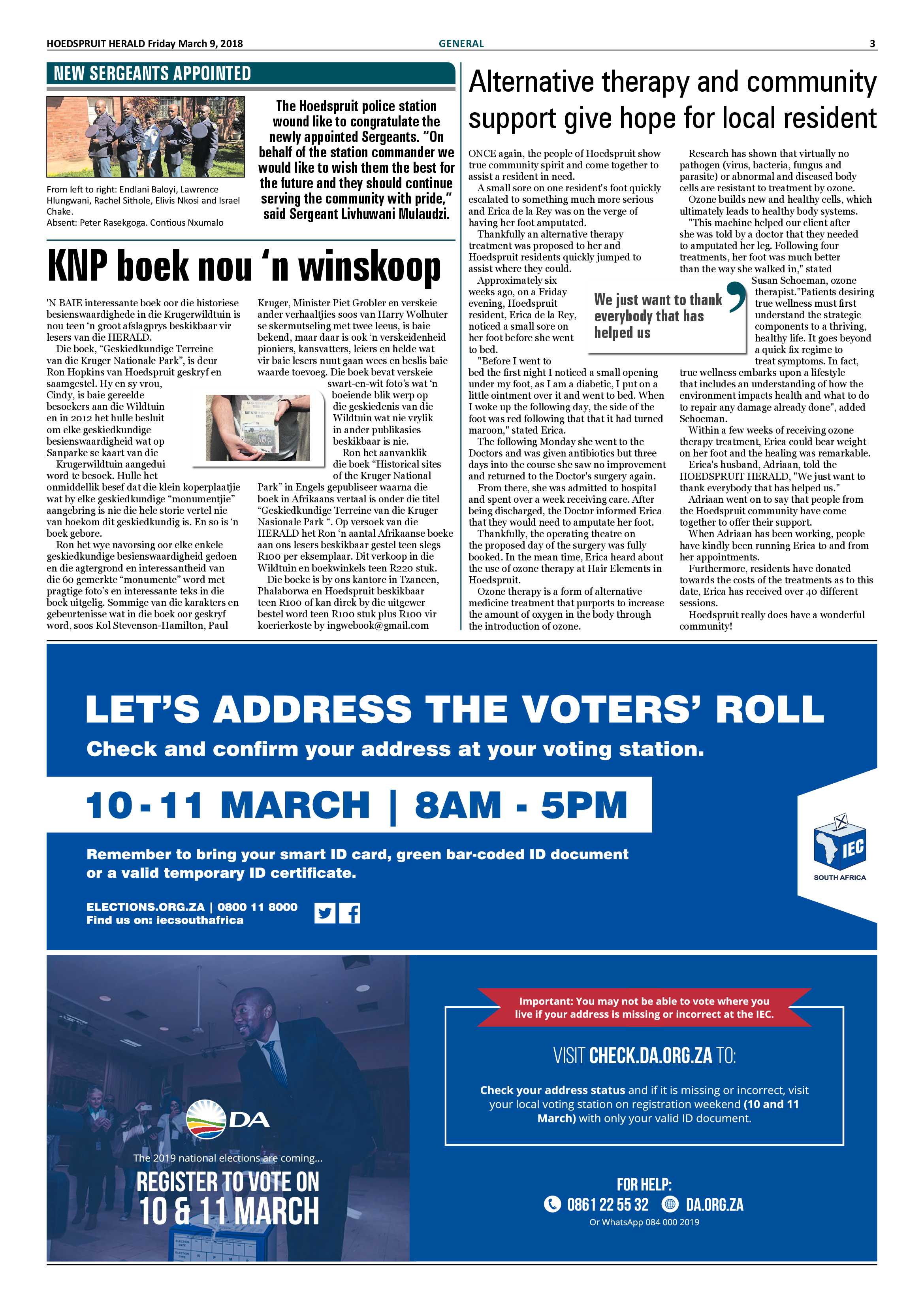 Hoedspruit Herald – 9 March 2018 page 3