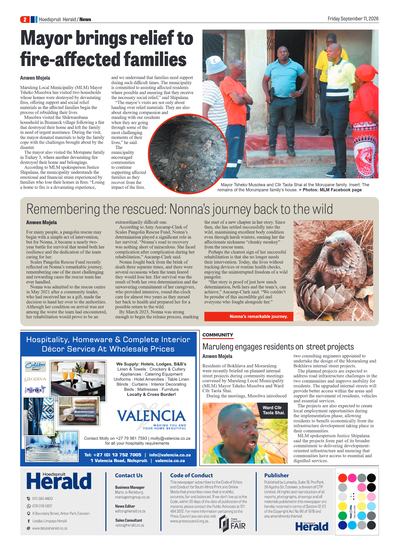Hoedspruit Herald 11 September 2026 page 2