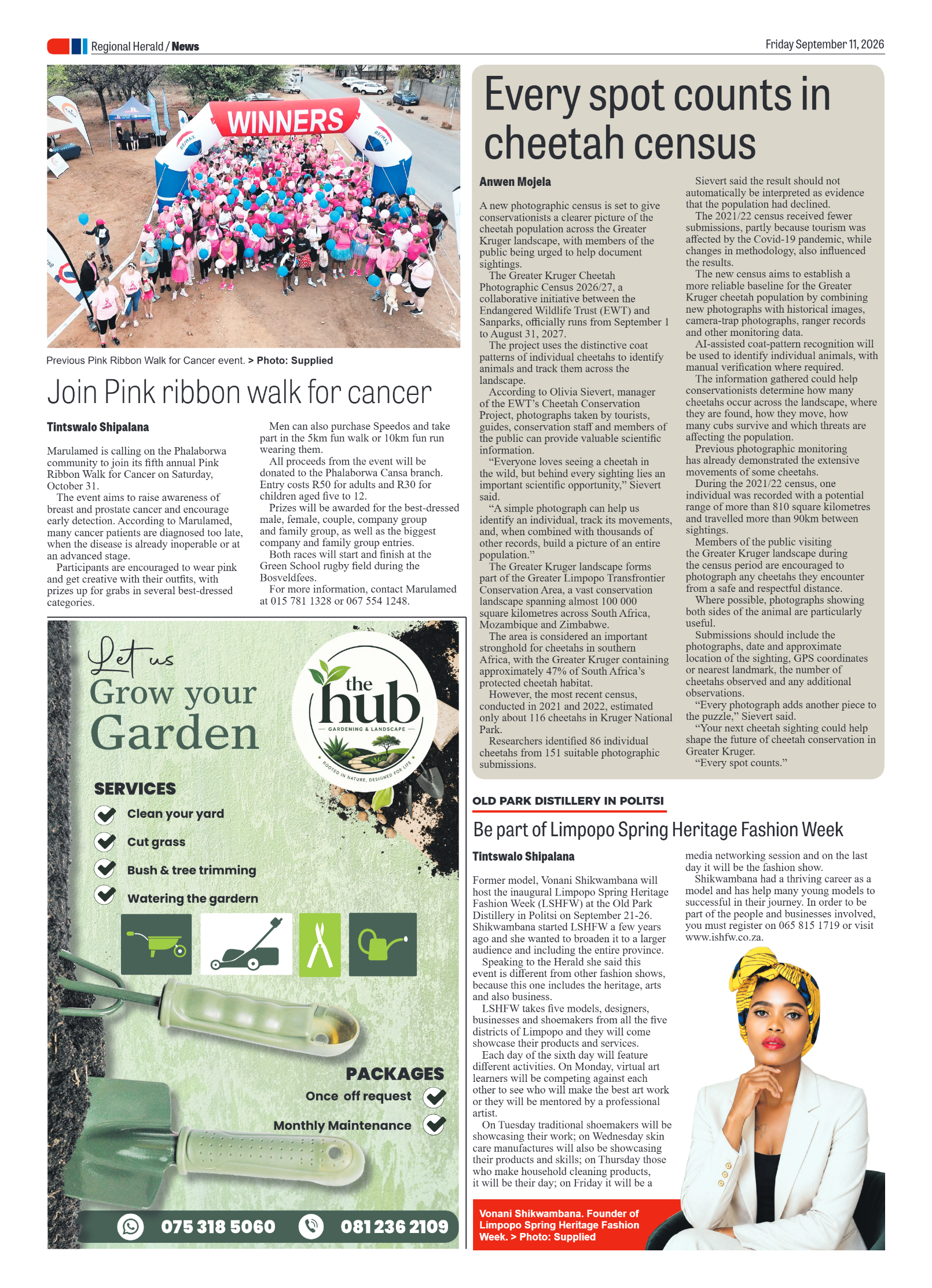 Hoedspruit Herald 11 September 2026 page 4