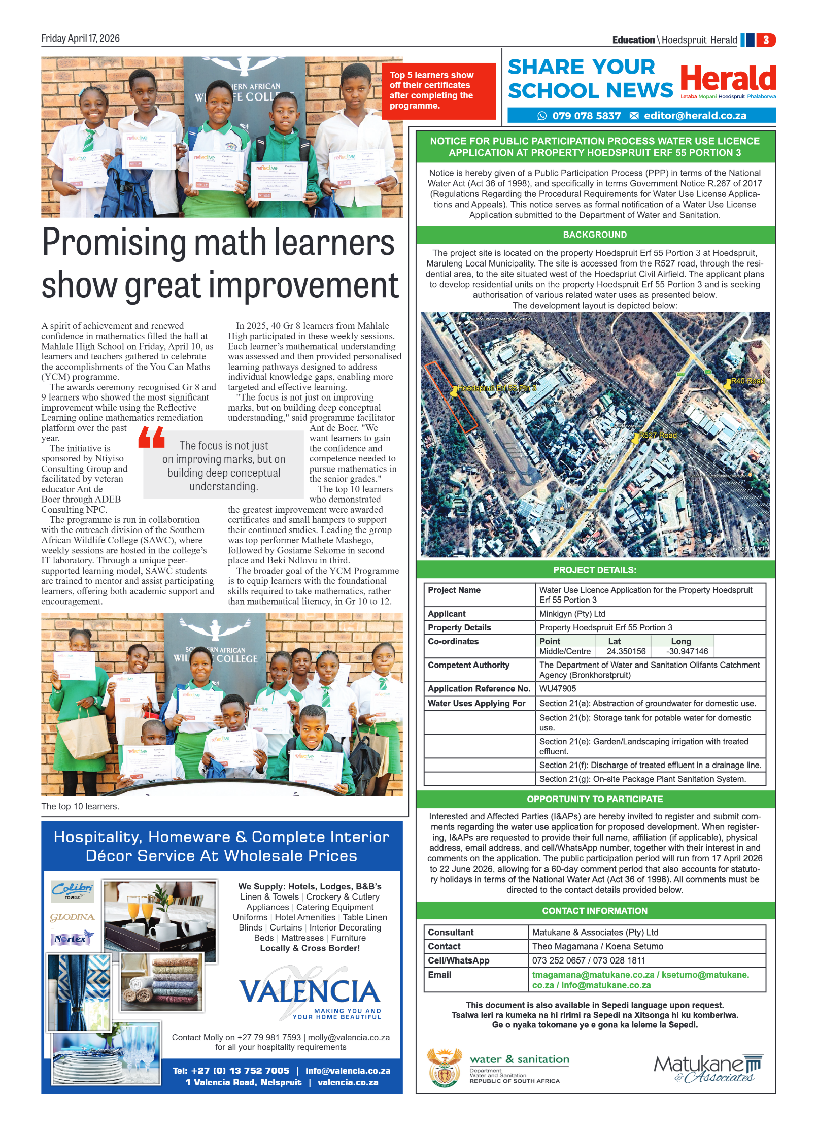 Hoedspruit Herald 17 April 2026 page 7