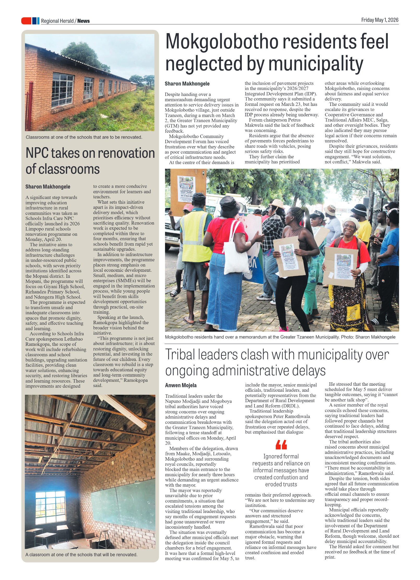 Hoedspruit Herald 1 May 2026 page 4
