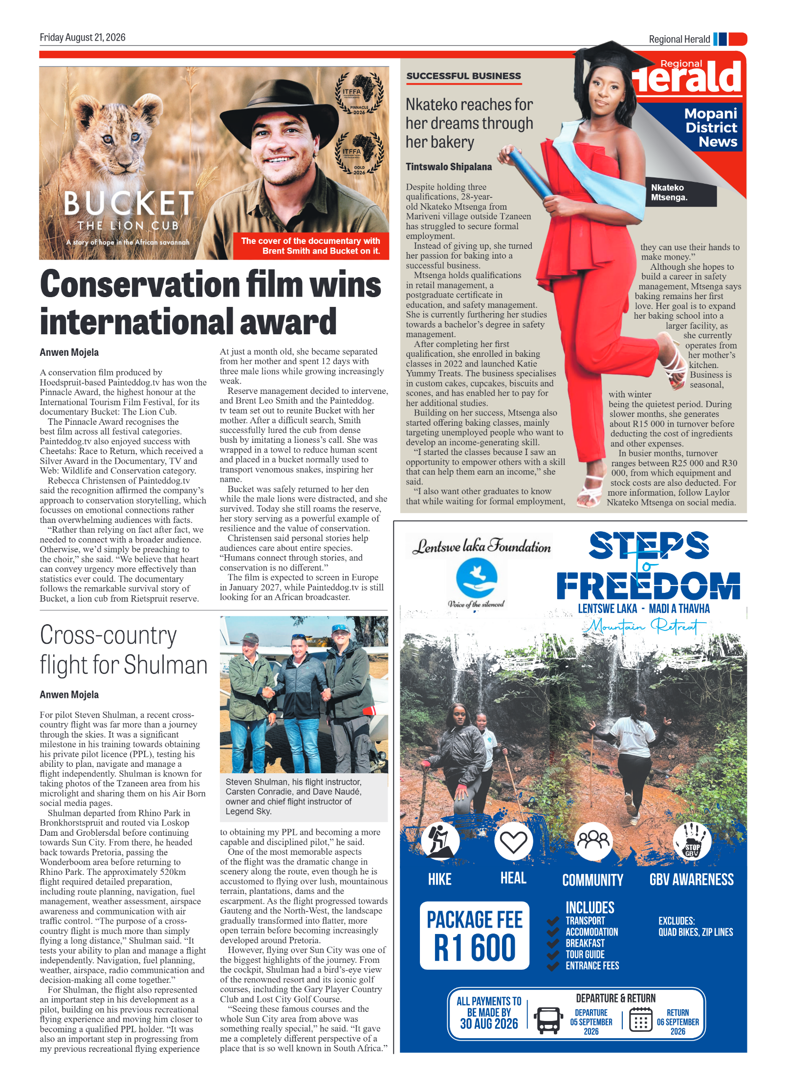 Hoedspruit Herald 21 August 2026 page 3