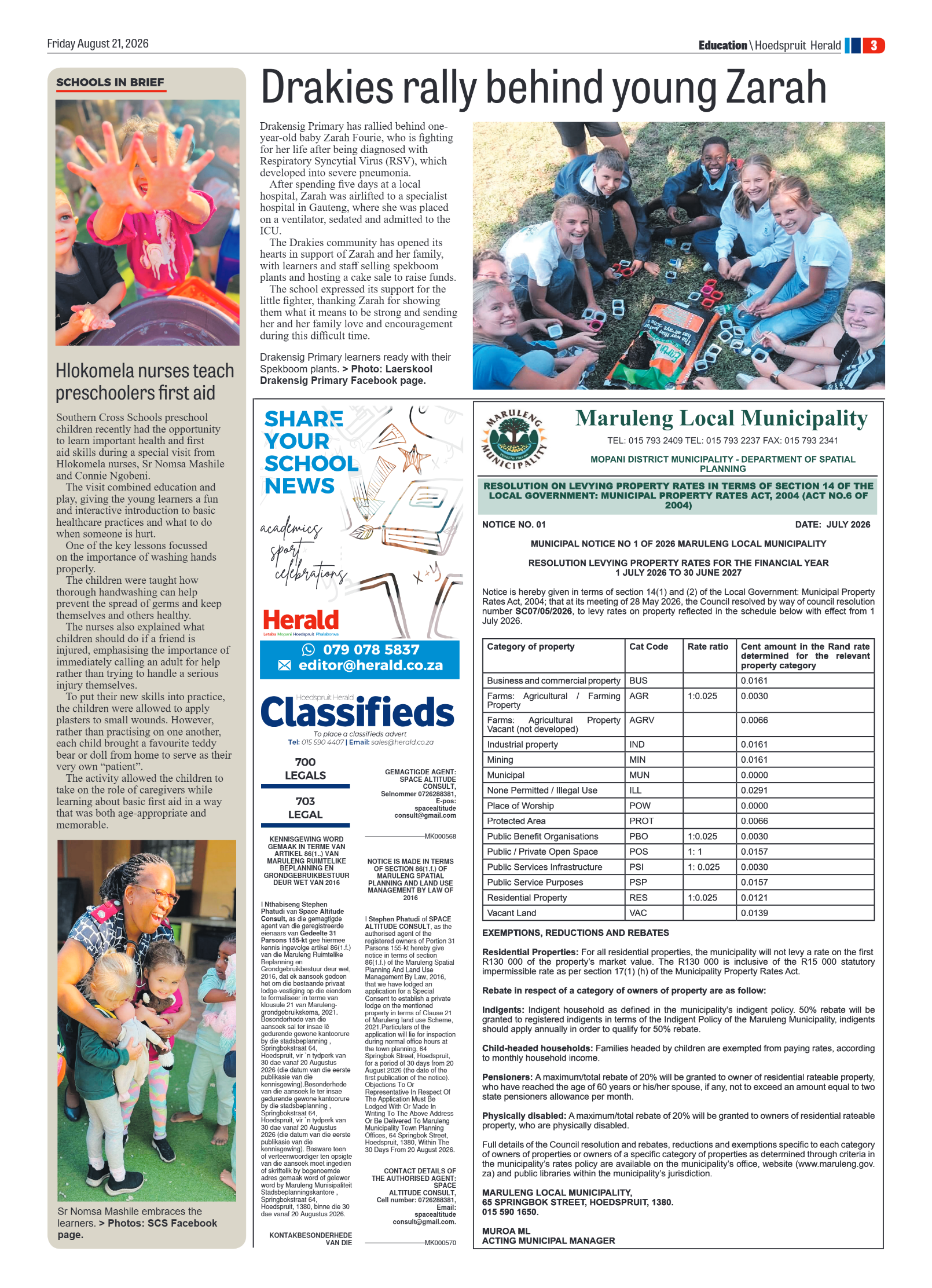 Hoedspruit Herald 21 August 2026 page 7