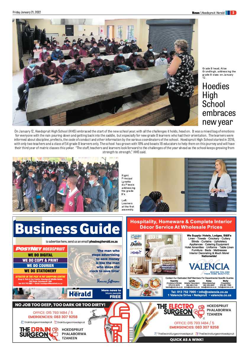 Hoedspruit Herald 21 Jan 2022 page 7