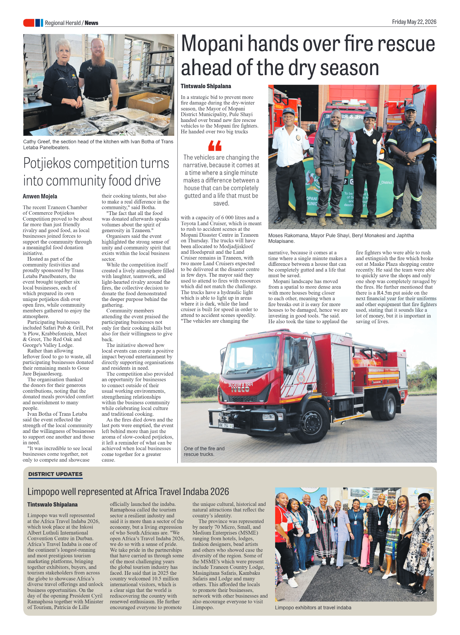 Hoedspruit Herald 22 May 2026 page 4