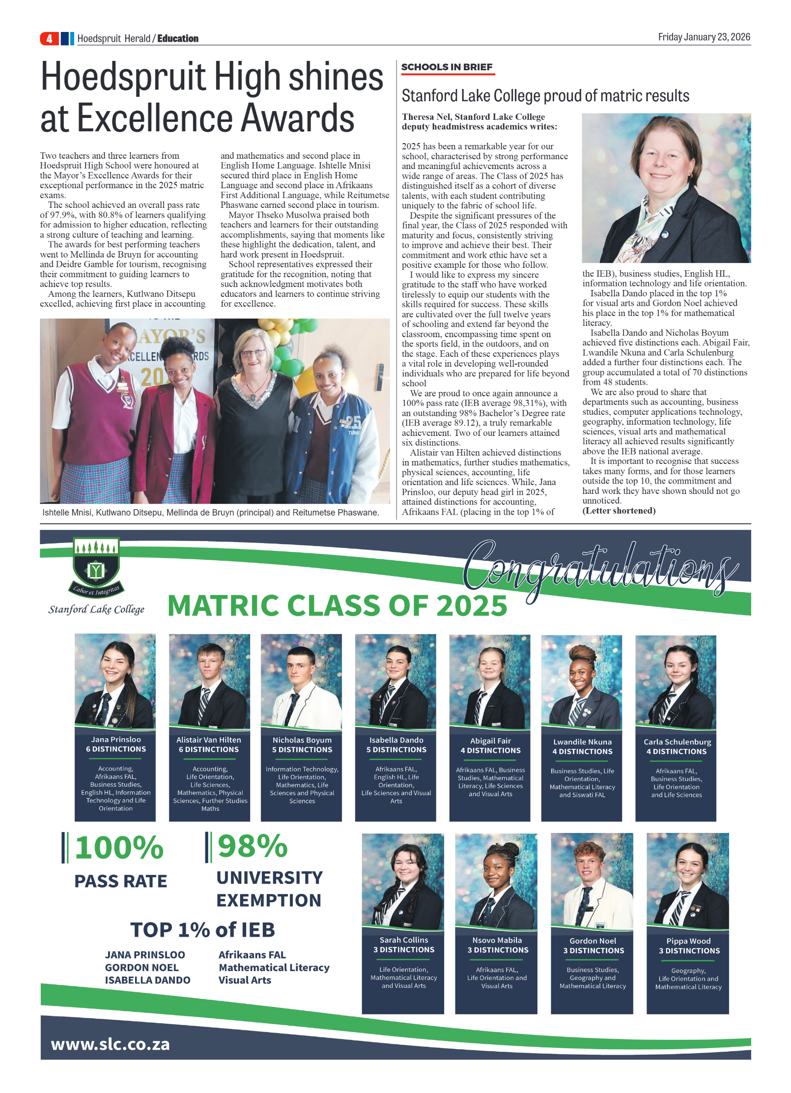 Hoedspruit Herald 23 Jan 2026 page 4