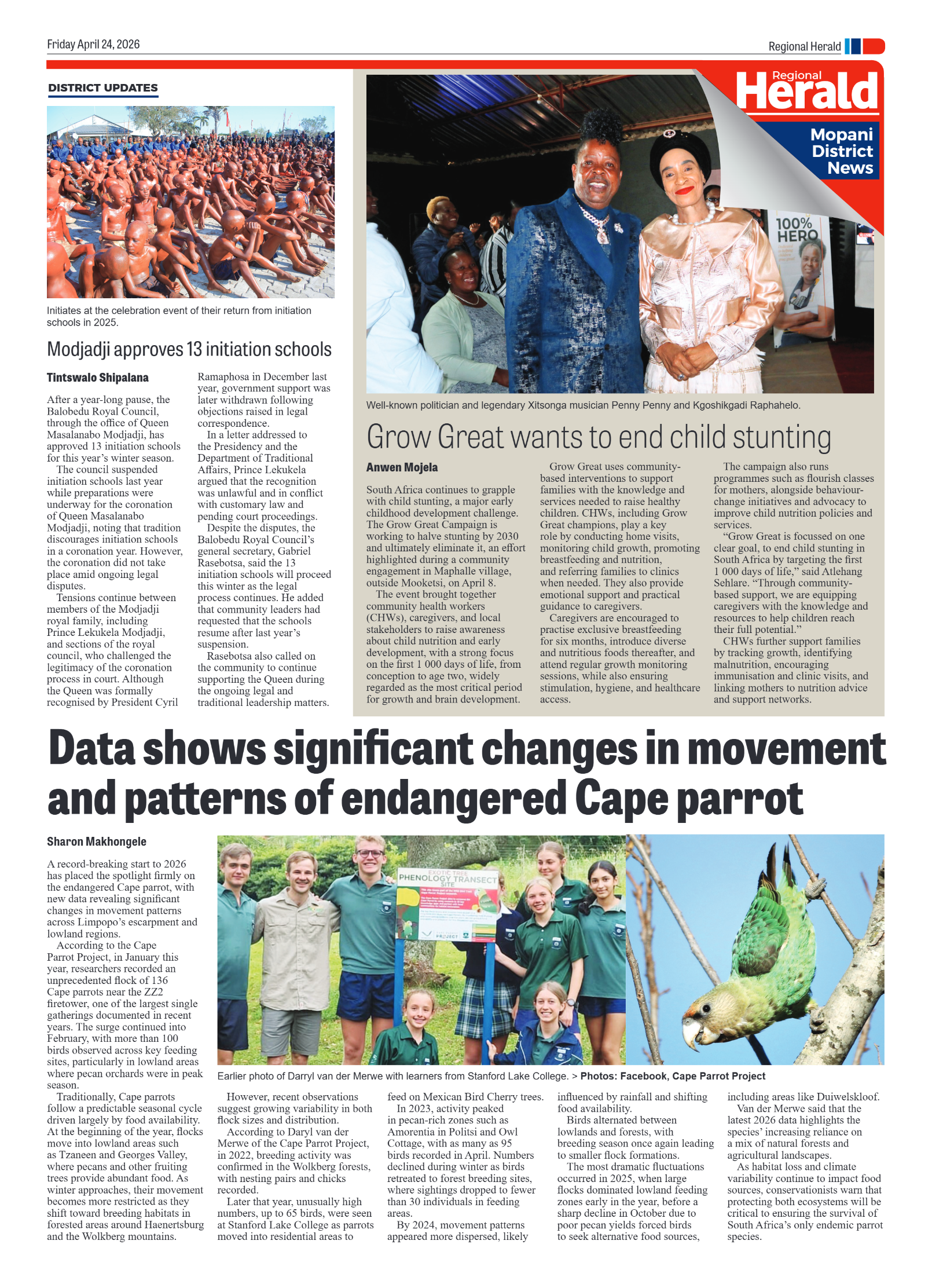 Hoedspruit Herald 24 April 2026 page 3